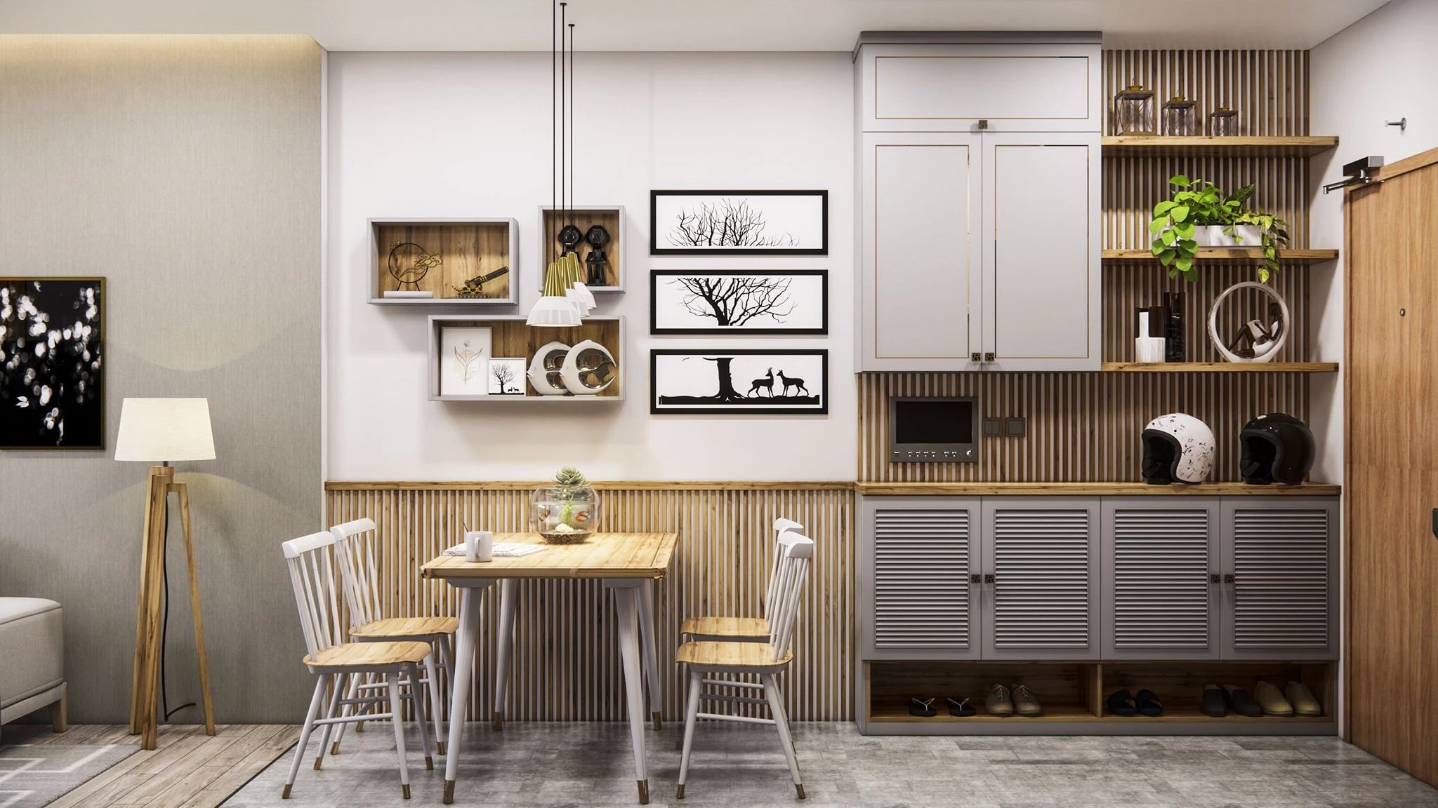 Free SketchUp Models Download Enscape Modern Apartment ID 106000156 (Tran Phu Loc)