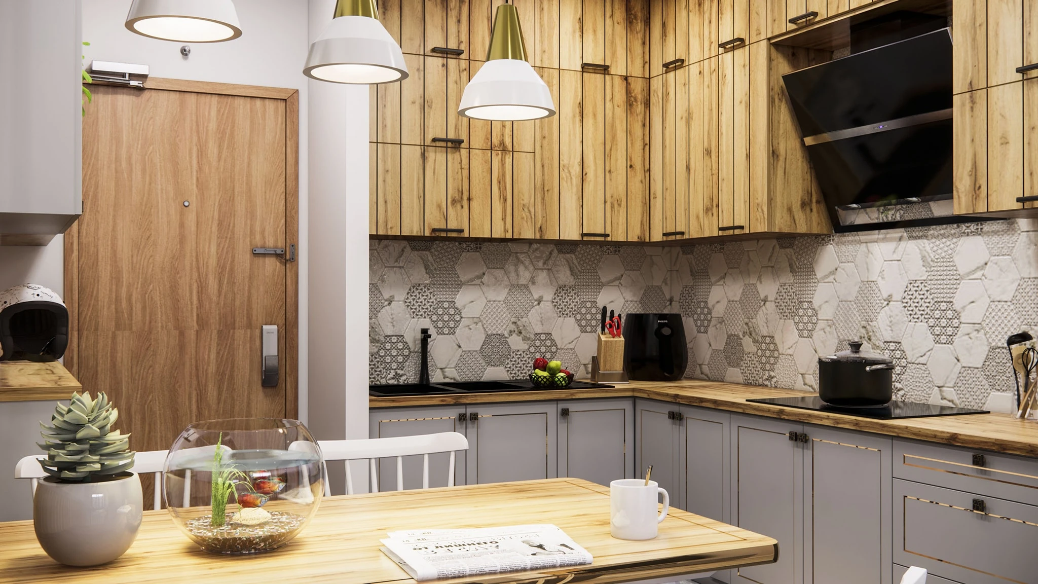 Free SketchUp Models Download Enscape Modern Apartment ID 106000156 (Tran Phu Loc)