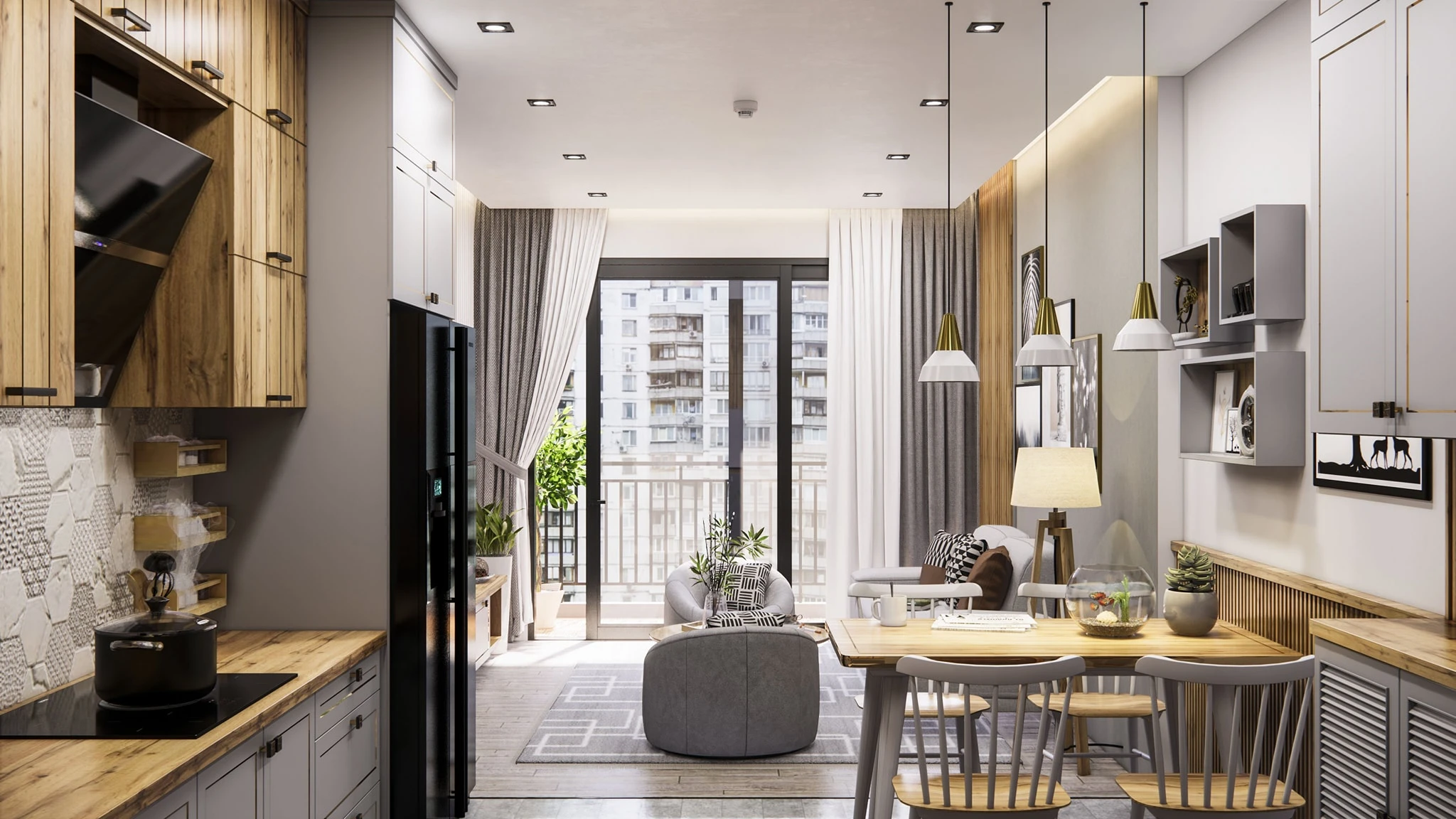 Free SketchUp Models Download Enscape Modern Apartment ID 106000156 (Tran Phu Loc)