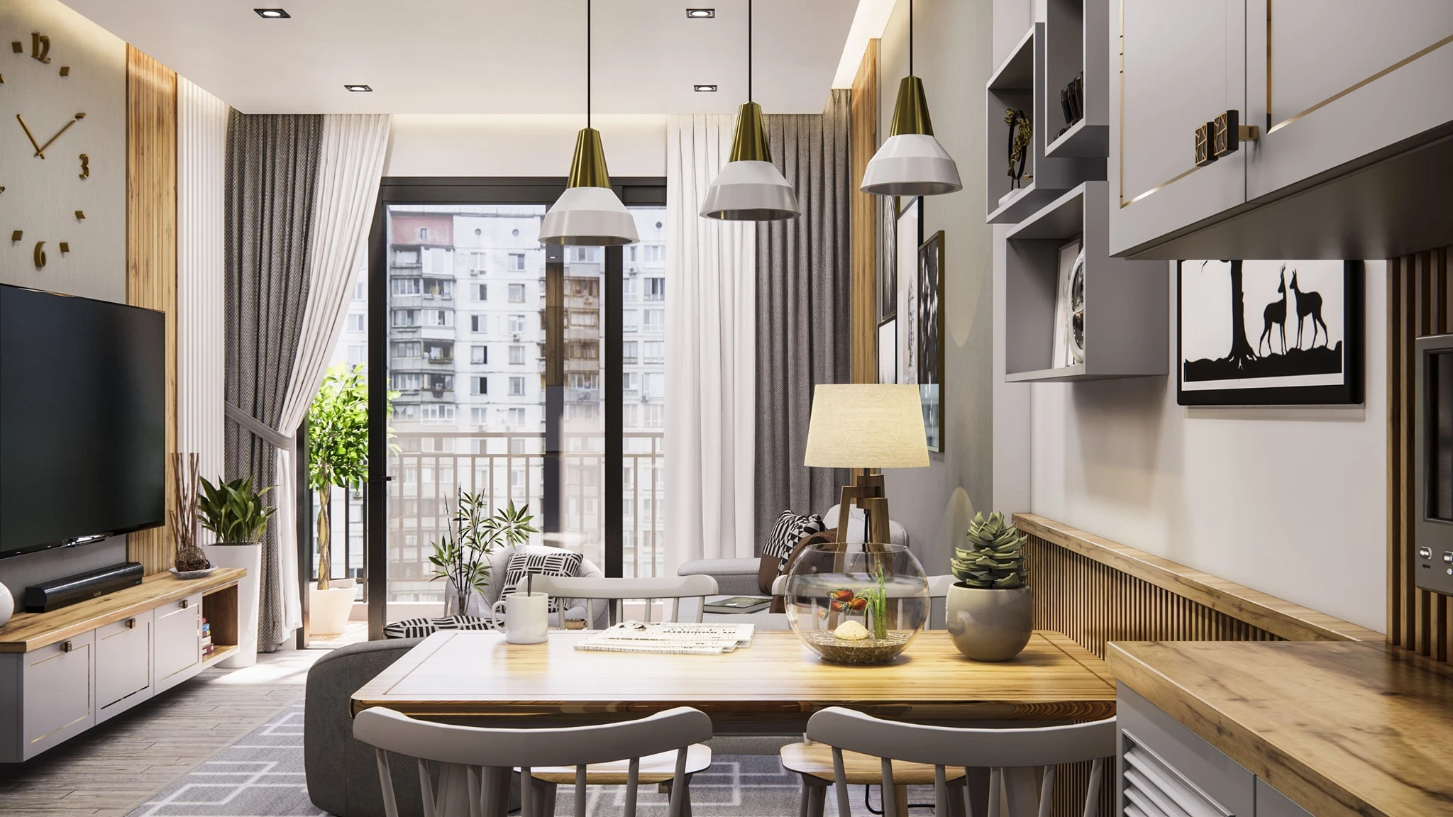 Free SketchUp Models Download Enscape Modern Apartment ID 106000156 (Tran Phu Loc)