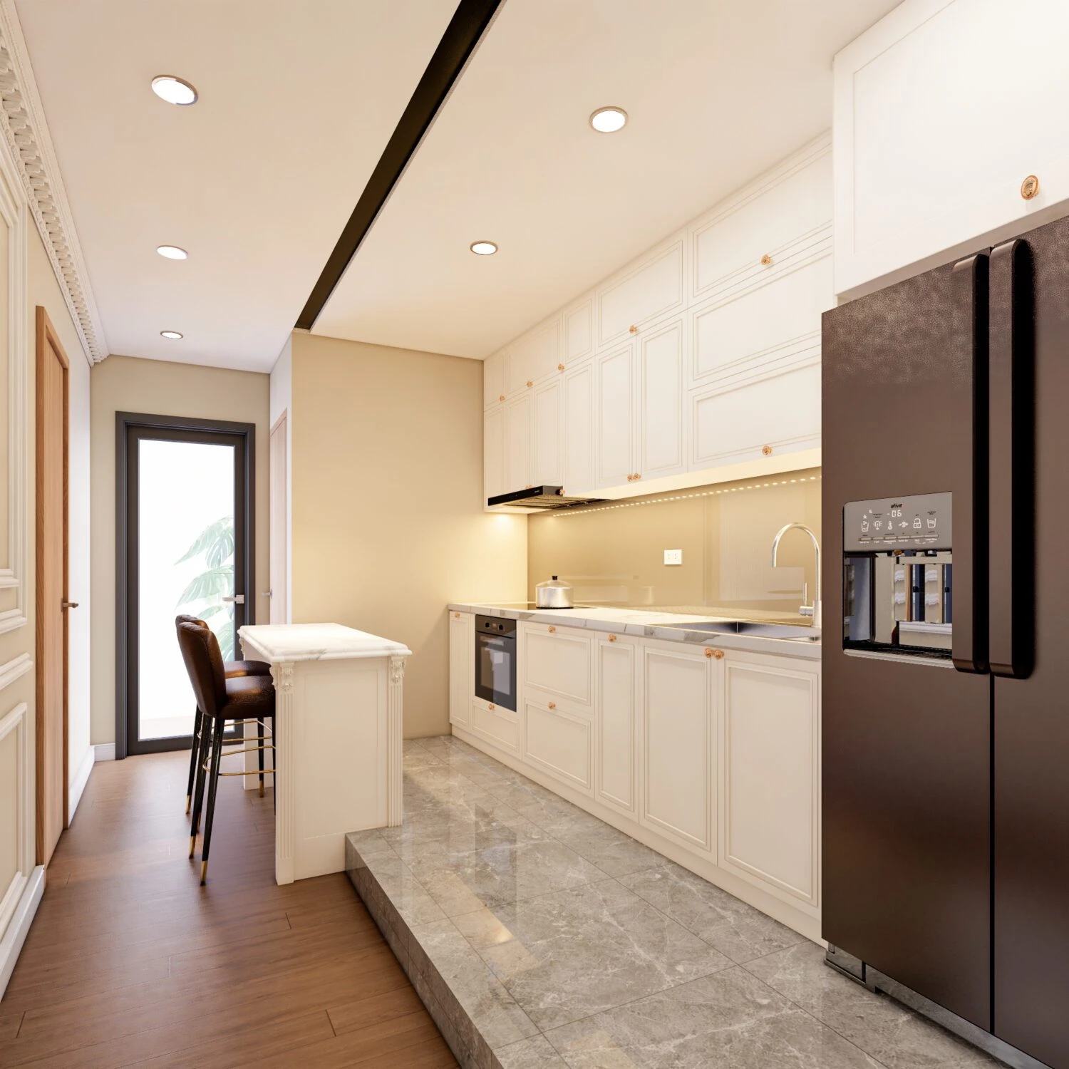 Free SketchUp Models Download Enscape Modern Living Room - Dining Room ID 218000168 (Mai Duy Tuyen)