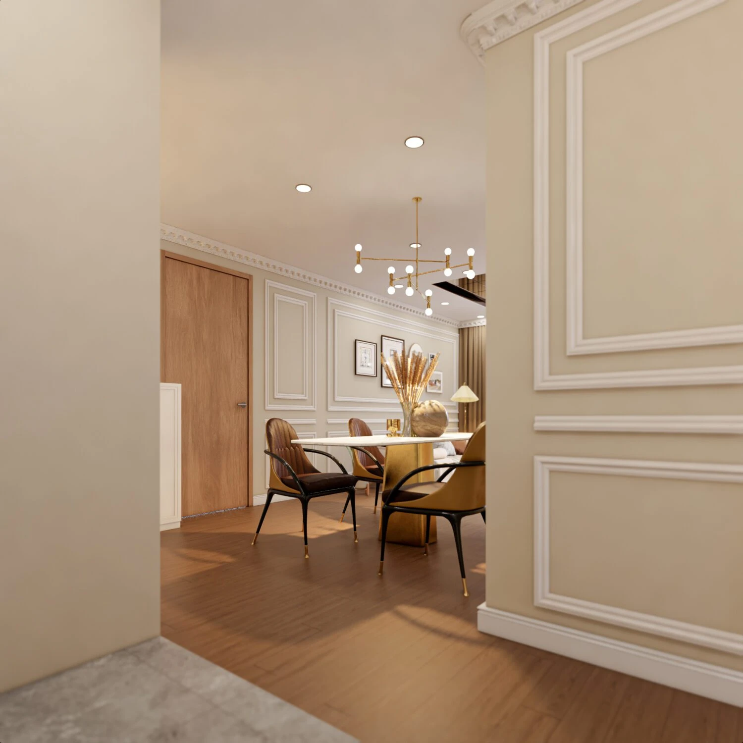 Free SketchUp Models Download Enscape Modern Living Room - Dining Room ID 218000168 (Mai Duy Tuyen)