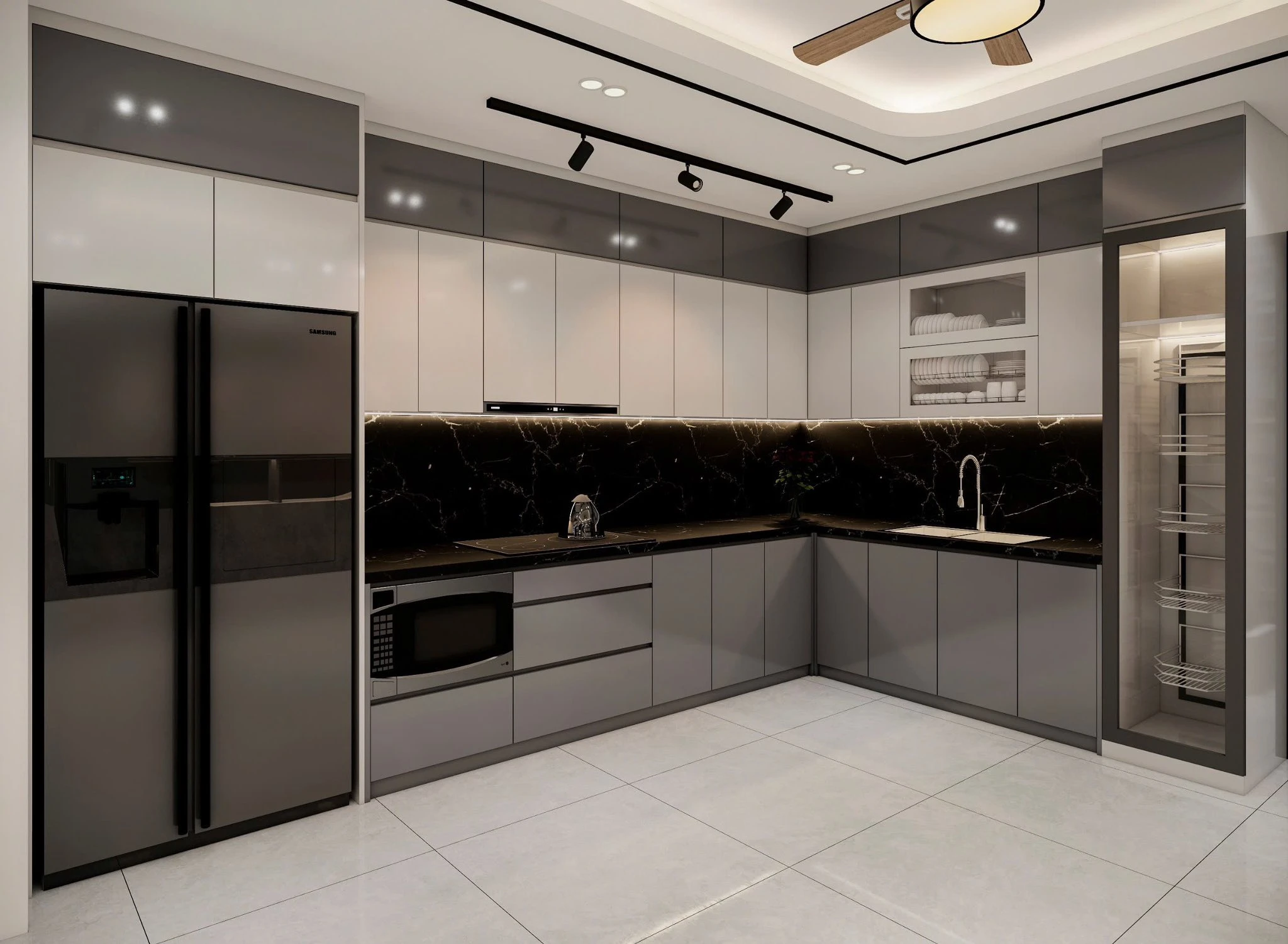 Free SketchUp Models Download Enscape Modern Living Room - Dining Room ID 218000228 (Do Long)