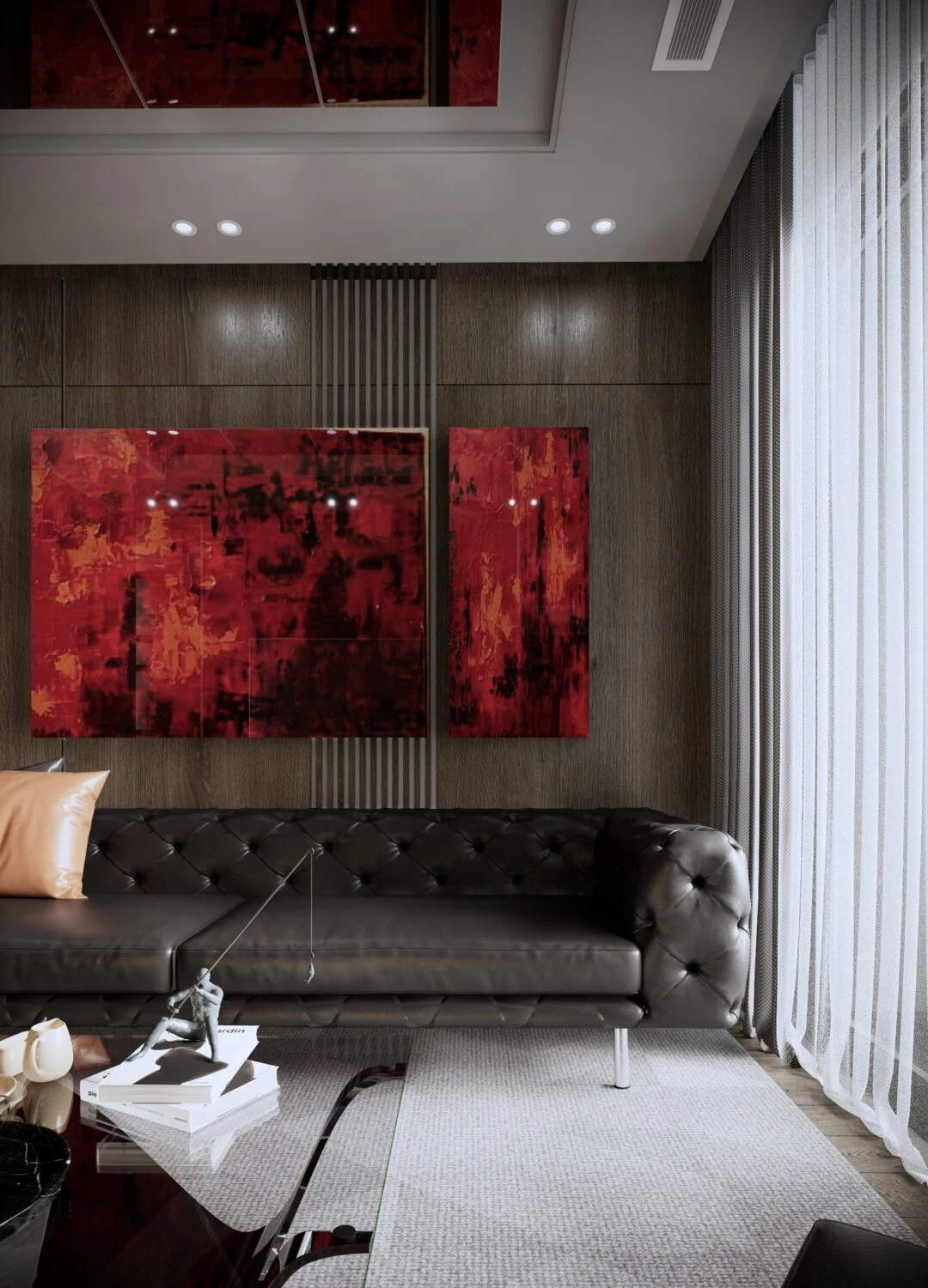 Free SketchUp Models Download Enscape Modern Living Room ID 100000398 (Mai Duy Tuyen)