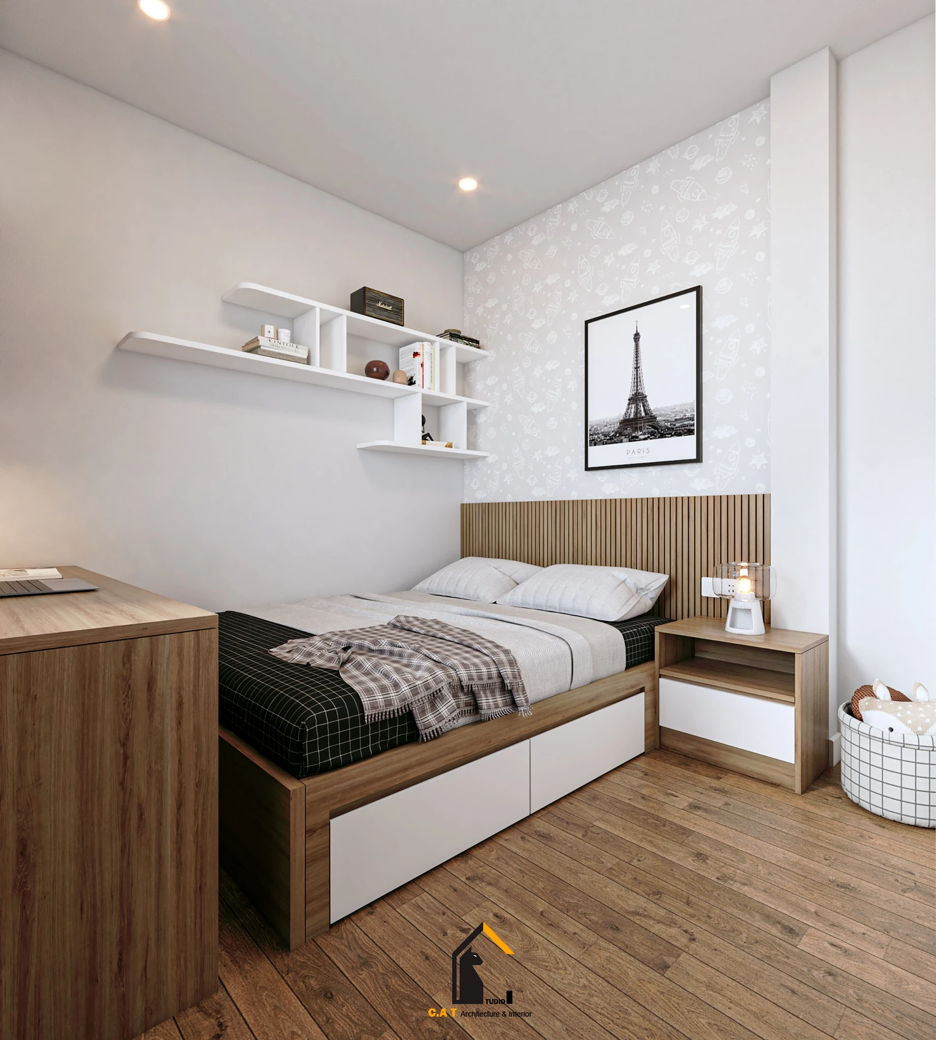 Free SketchUp Models Download Vray Modern Children Room ID 105000050 (Kts Nghia Than)