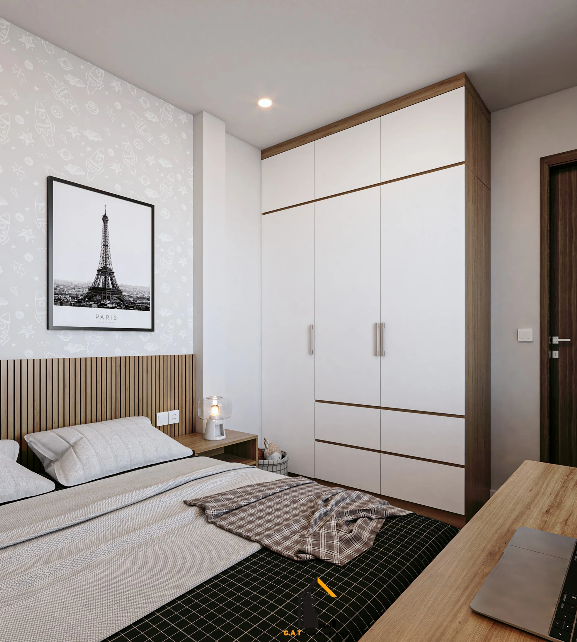 Free SketchUp Models Download Vray Modern Children Room ID 105000050 (Kts Nghia Than)