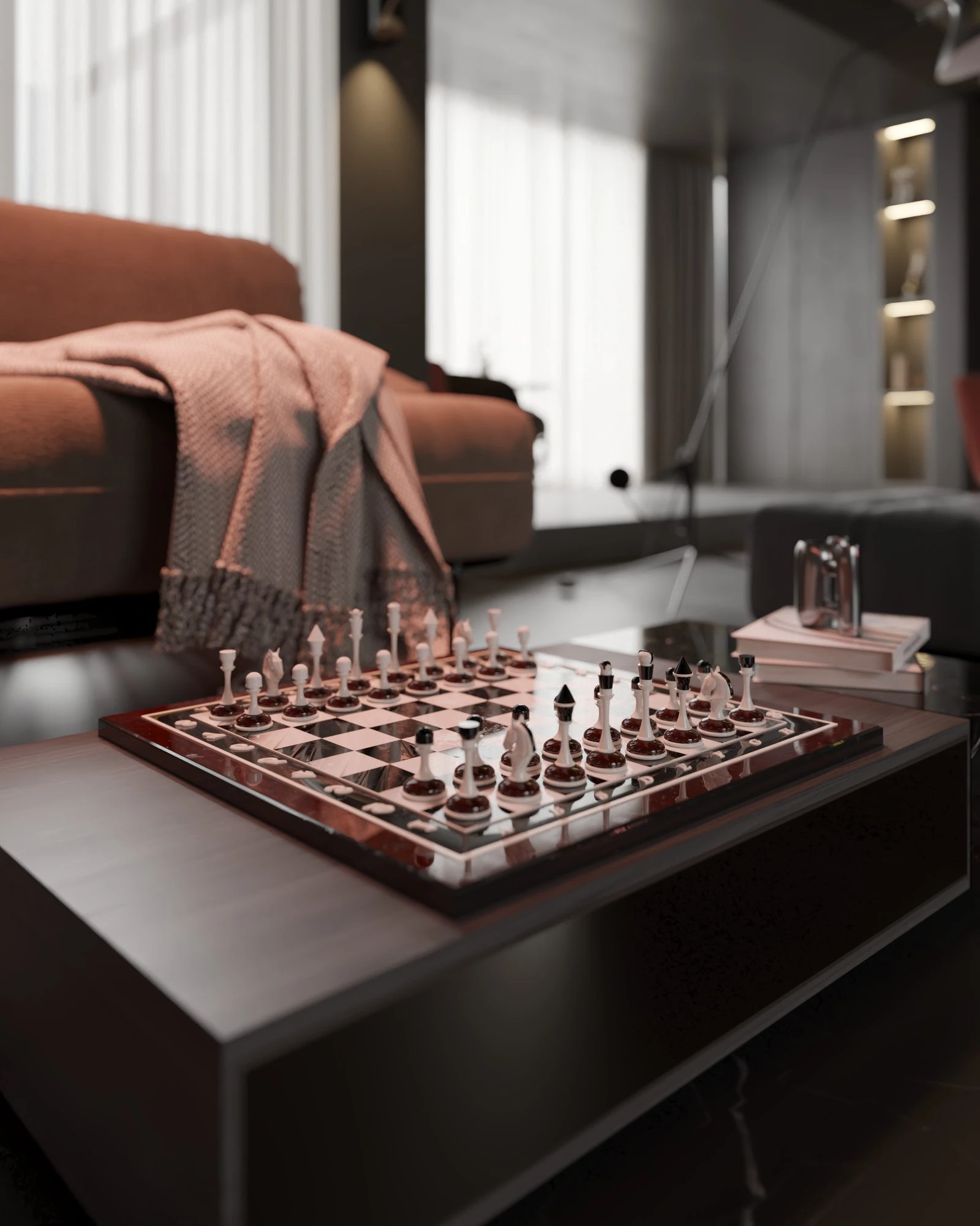 Free SketchUp Models Download Vray Modern Living Room ID 100000428 (Phan Thuc)