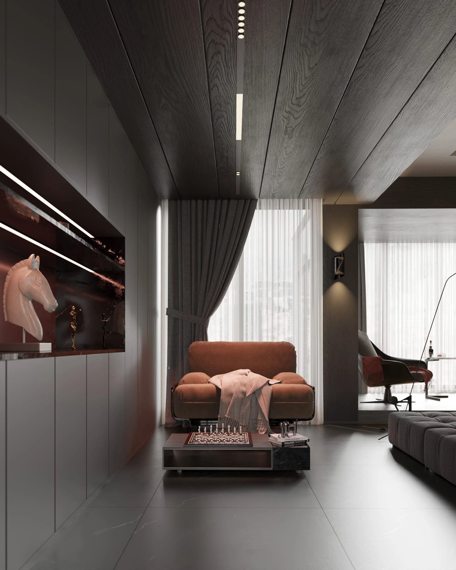 Free SketchUp Models Download Vray Modern Living Room ID 100000428 (Phan Thuc)