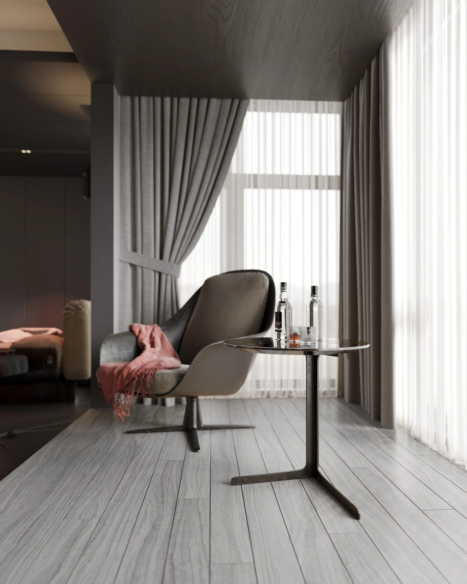 Free SketchUp Models Download Vray Modern Living Room ID 100000428 (Phan Thuc)