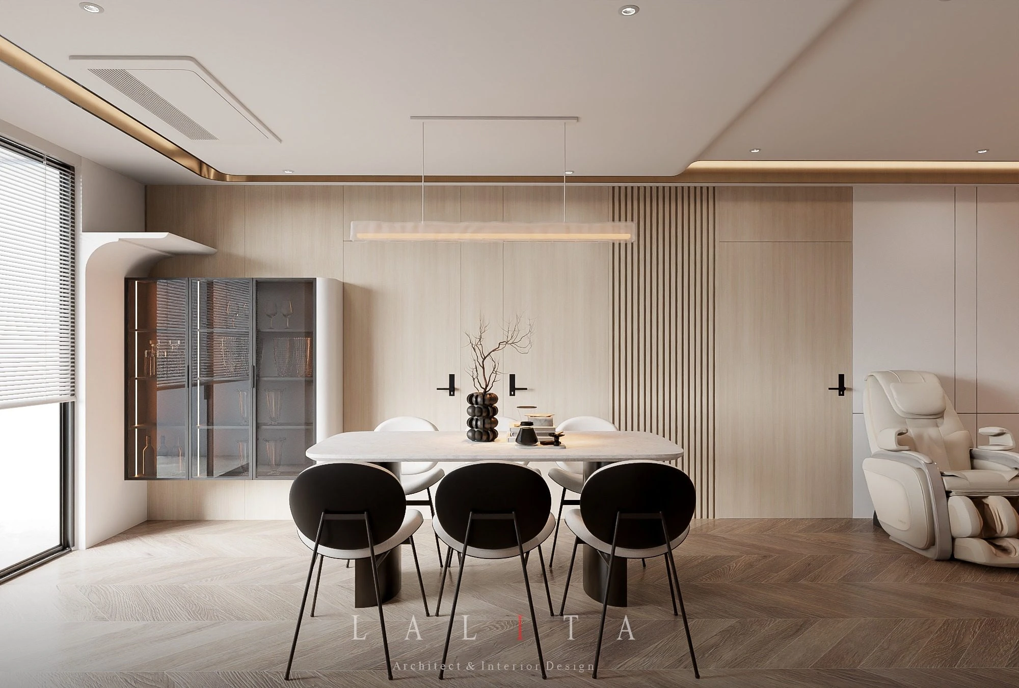 Free SketchUp Models Vantage Modern Living Room - Dining Room Download ID 218000222 (Thanh Cong)