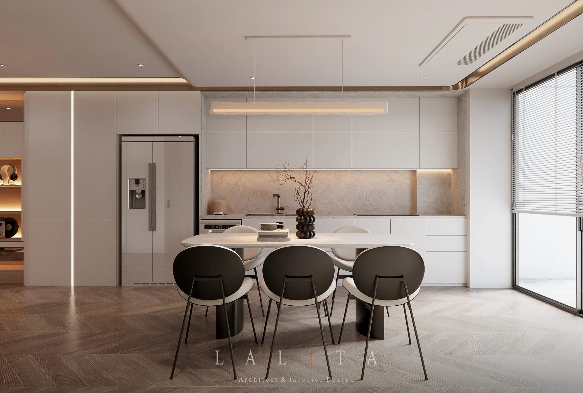 Free SketchUp Models Vantage Modern Living Room - Dining Room Download ID 218000222 (Thanh Cong)