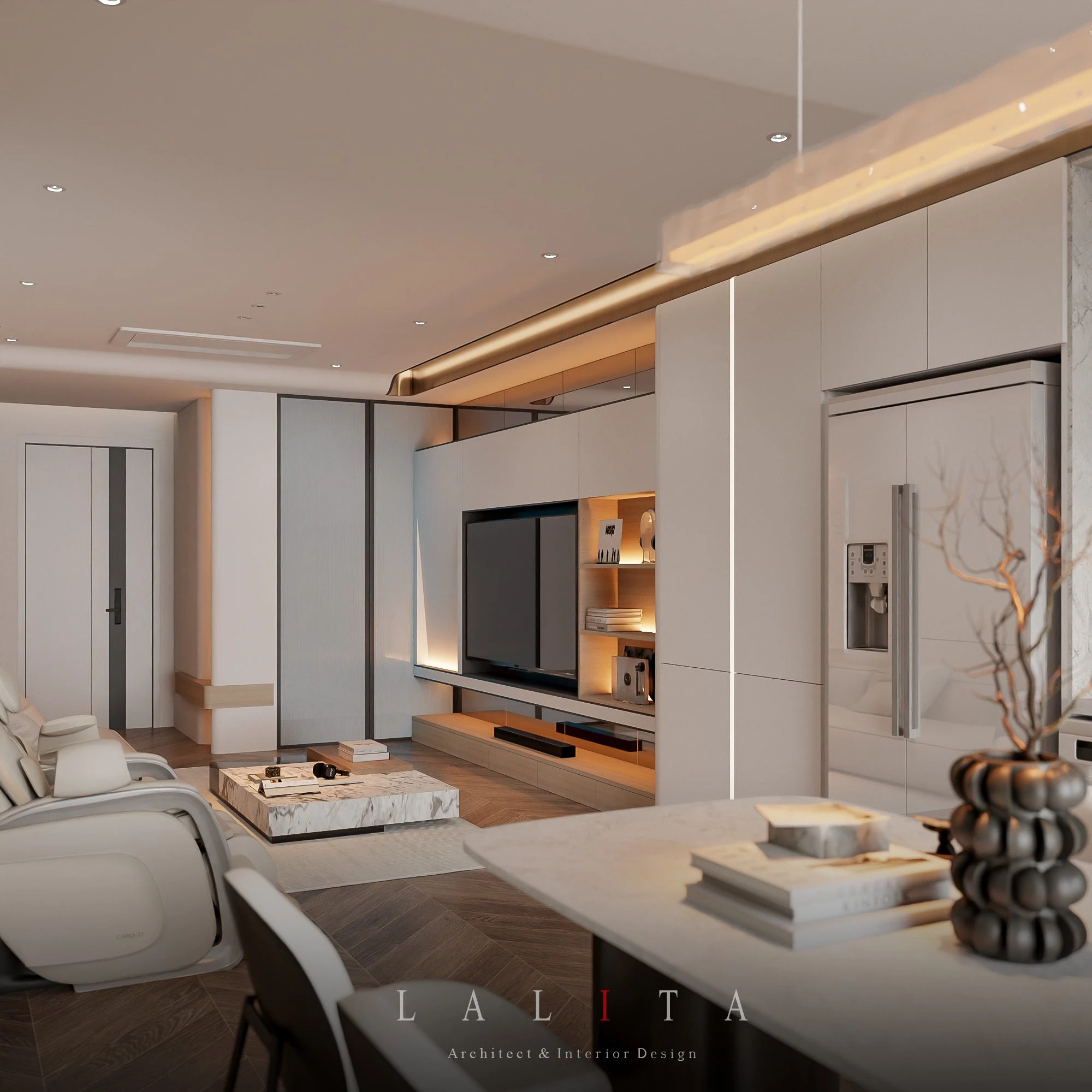 Free SketchUp Models Vantage Modern Living Room - Dining Room Download ID 218000222 (Thanh Cong)