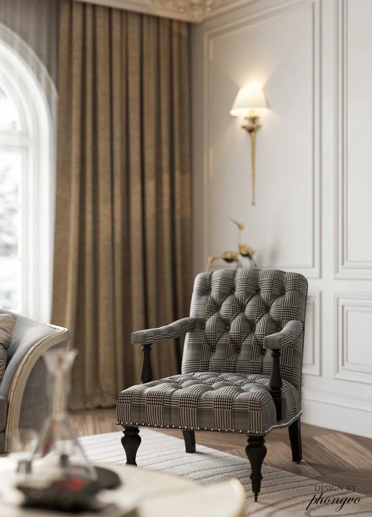 Free SketchUp Models Vantage Neo Classic Living Room Download ID 100000422 (Phong Vo)