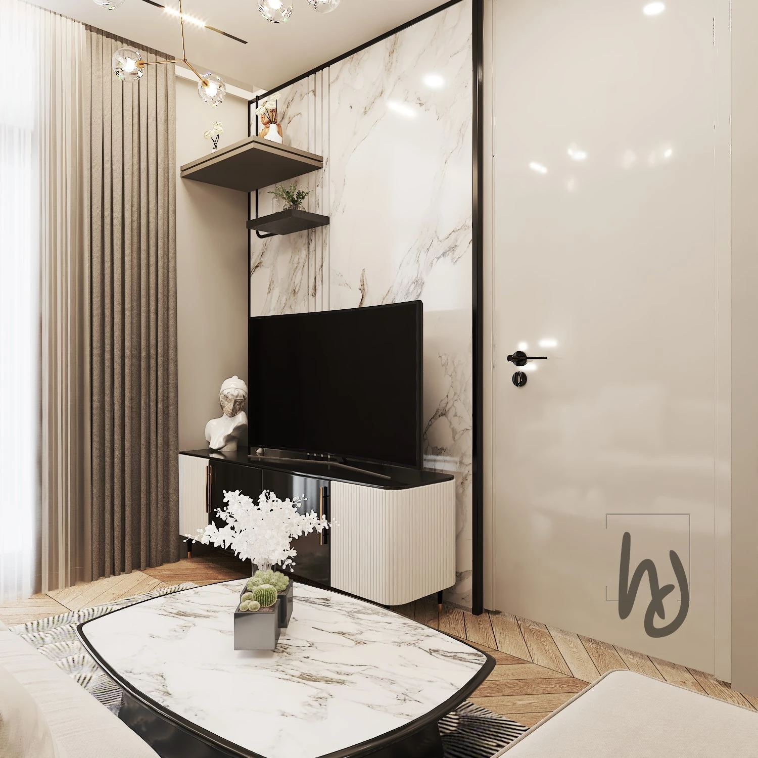 Free SketchUp Models Vray Modern Apartment Download ID 106000150 (Dung Nguyen)