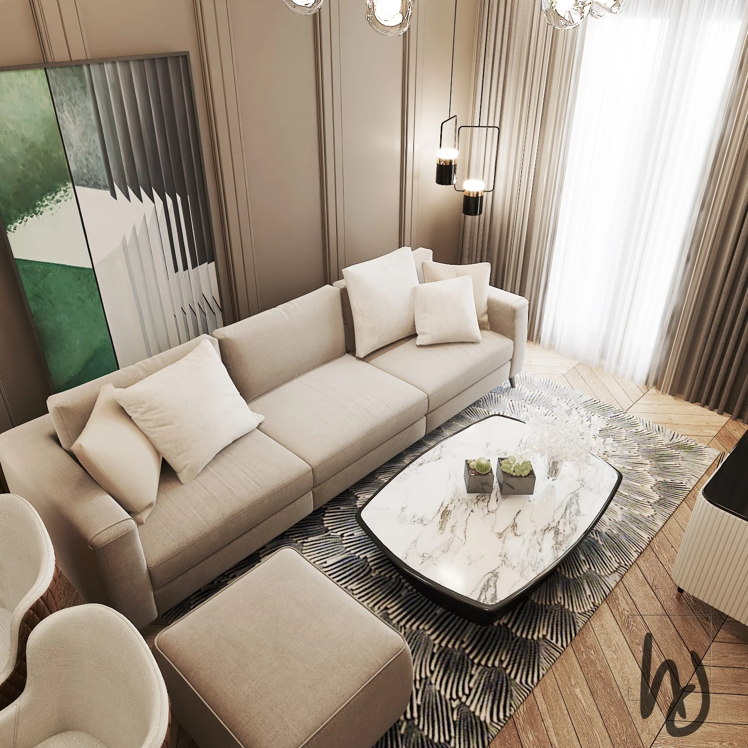Free SketchUp Models Vray Modern Apartment Download ID 106000150 (Dung Nguyen)