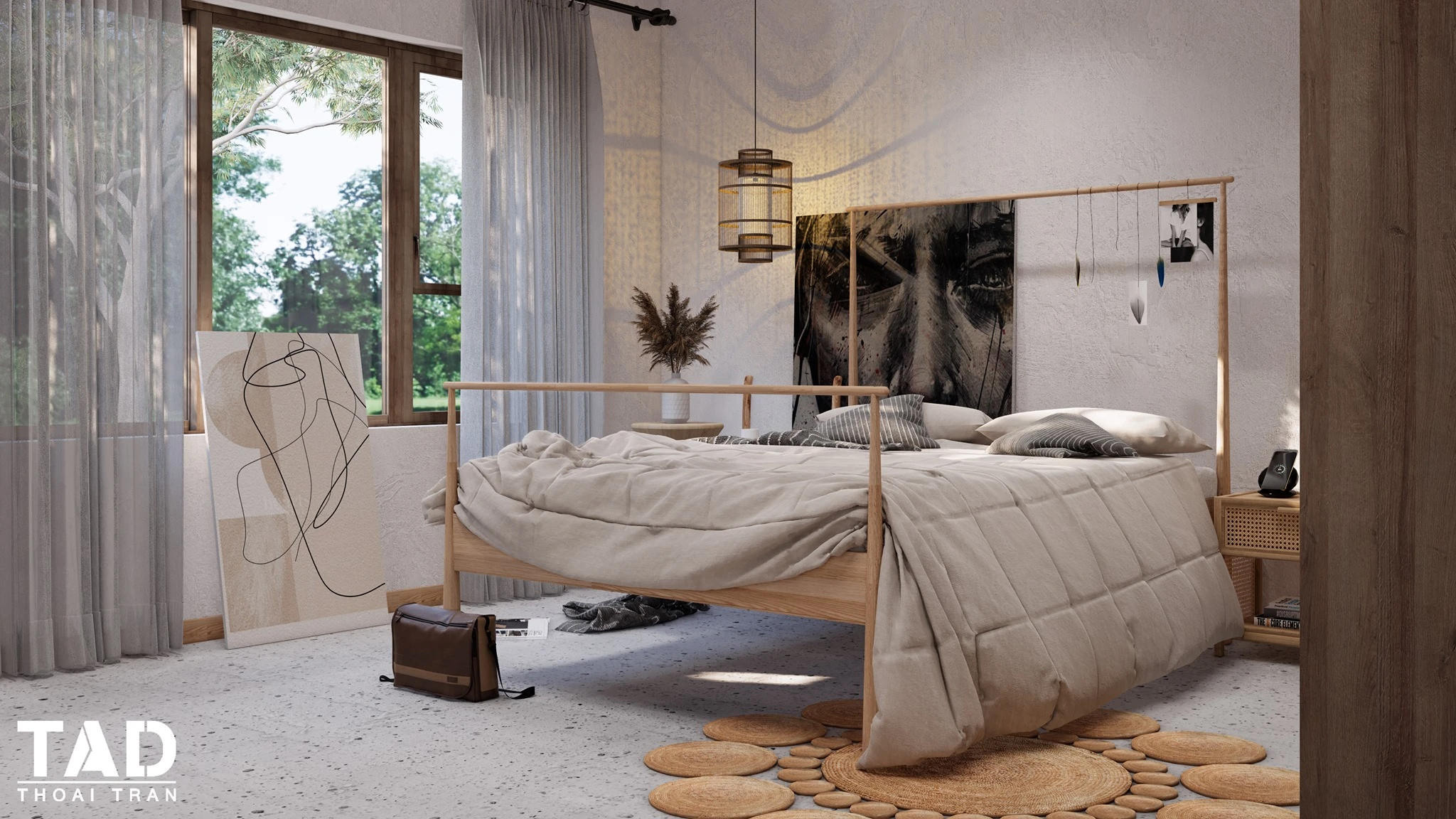 Free Sketchup Models Download Enscape Modern Bedroom ID 101000505 (Thoai Tran)
