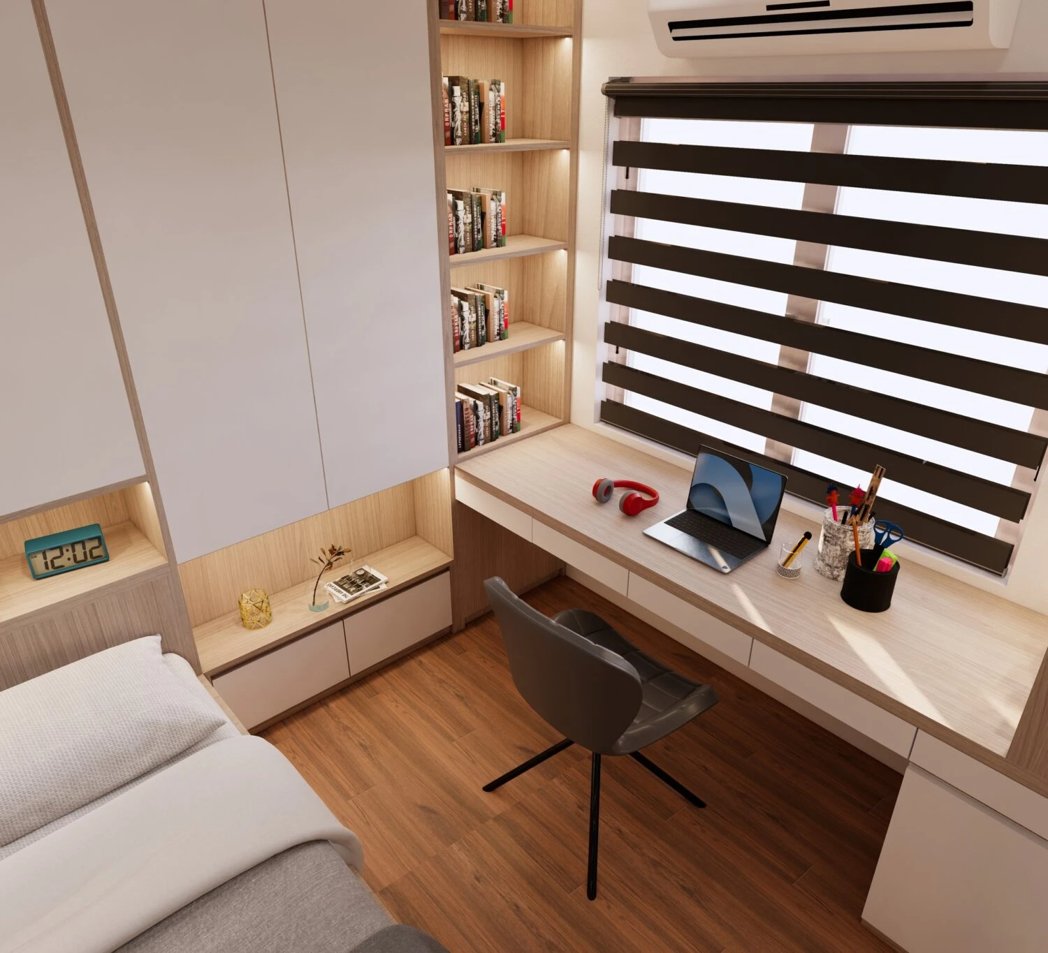 Free Sketchup Models Download Enscape Modern Bedroom ID 101000709 (Kim Phong)