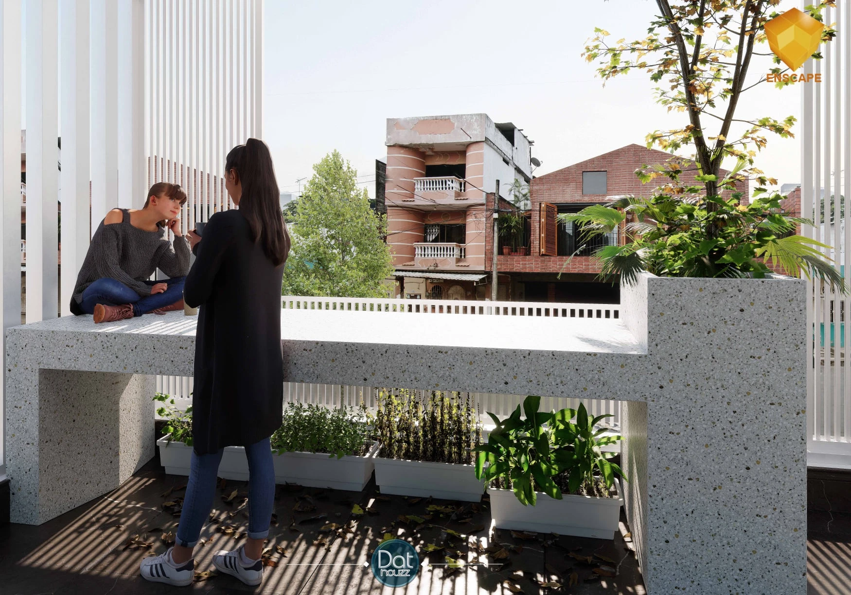 Free Sketchup Models Download Enscape Modern Exterior ID 101000536 (Dat Houzz)