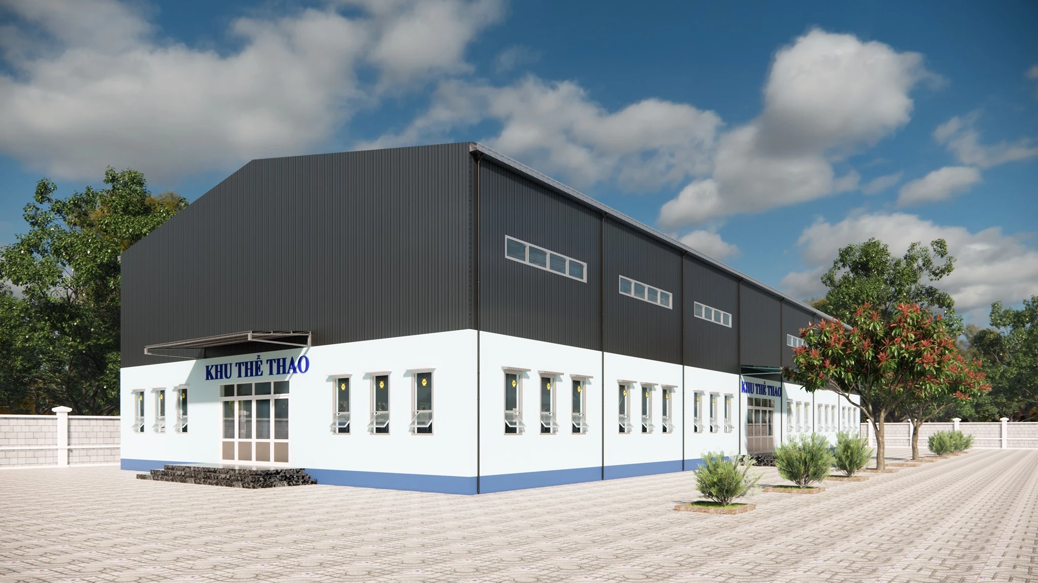 Free Sketchup Models Download Enscape Modern Exterior ID 101000596 (Minh Duc)