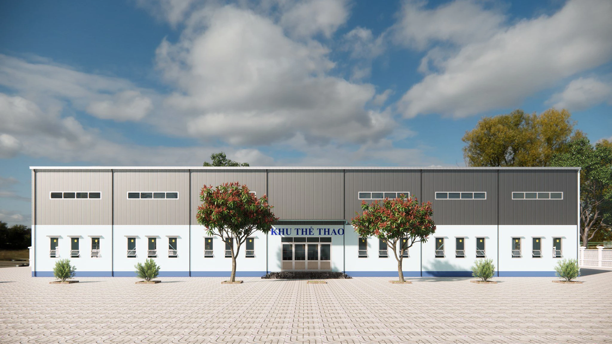 Free Sketchup Models Download Enscape Modern Exterior ID 101000596 (Minh Duc)