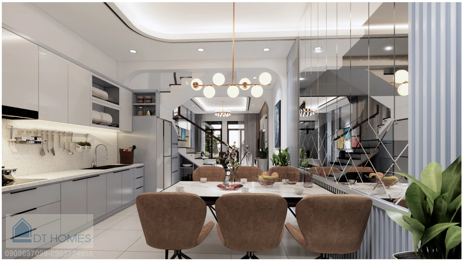 Free Sketchup Models Download Enscape Modern Living Room And Dining Room ID 218000076 (Ha Duc Thanh)