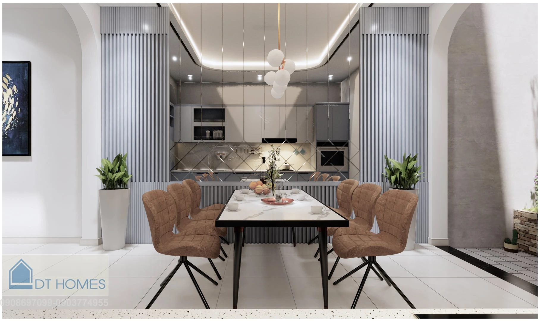 Free Sketchup Models Download Enscape Modern Living Room And Dining Room ID 218000076 (Ha Duc Thanh)