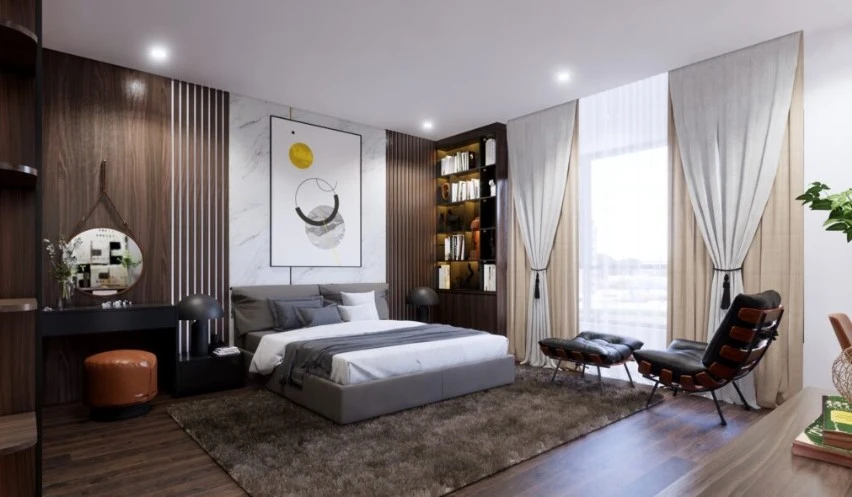 Free Sketchup Models Download Modern Bedroom Enscape ID 101000340 (Tuan Arc)