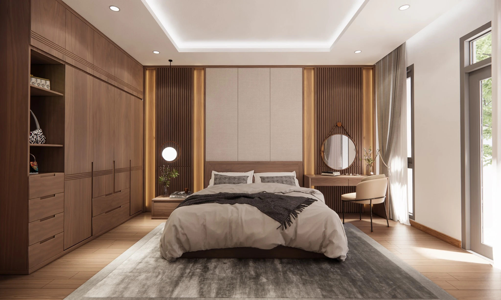 Free Sketchup Models Download Modern Bedroom Enscape ID 101000475 (Mot Minh)