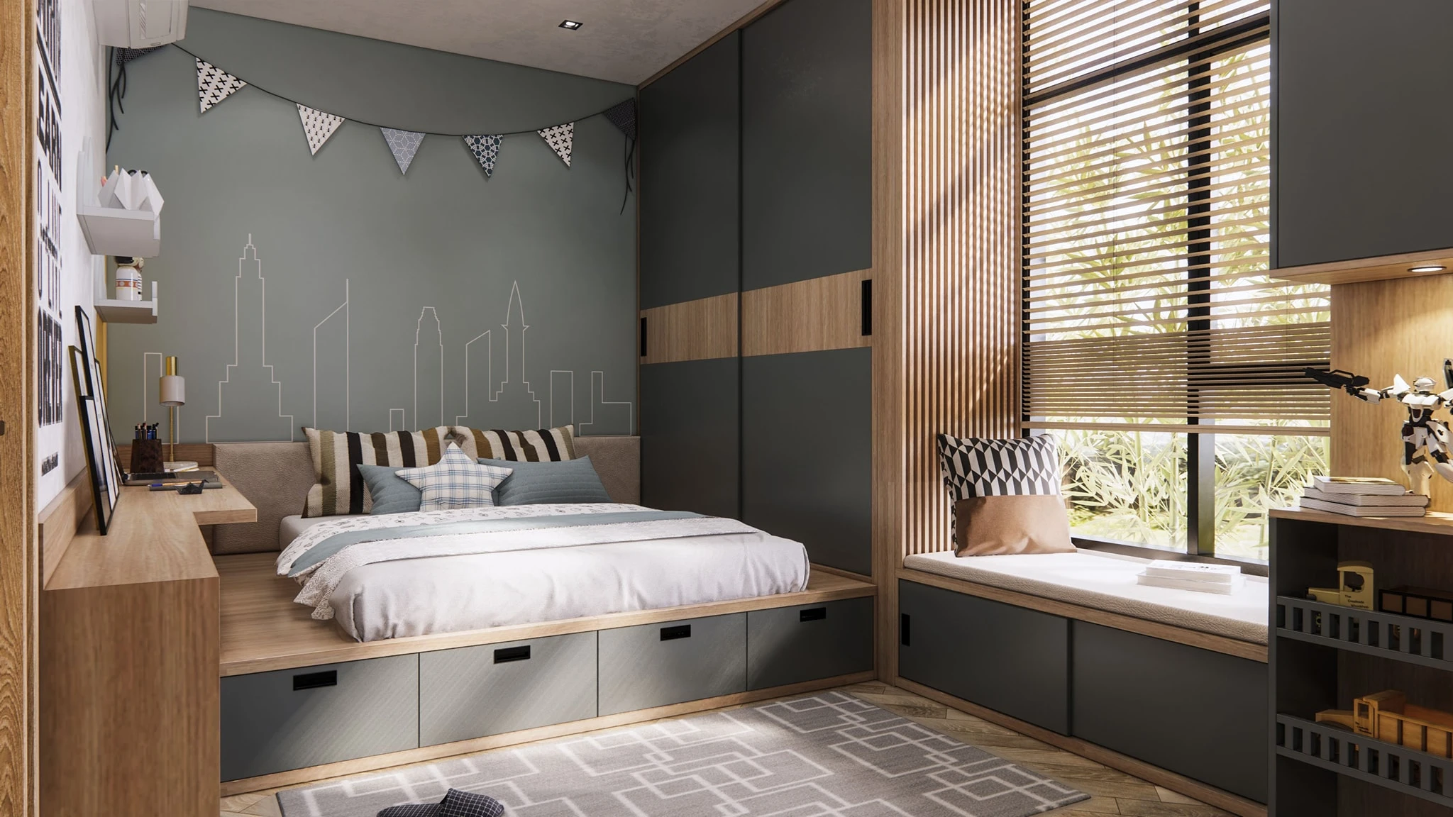 SketchUp Free Free Sketchup Models Download Modern Bedroom ID 101000396 (Tran Phu Loc)