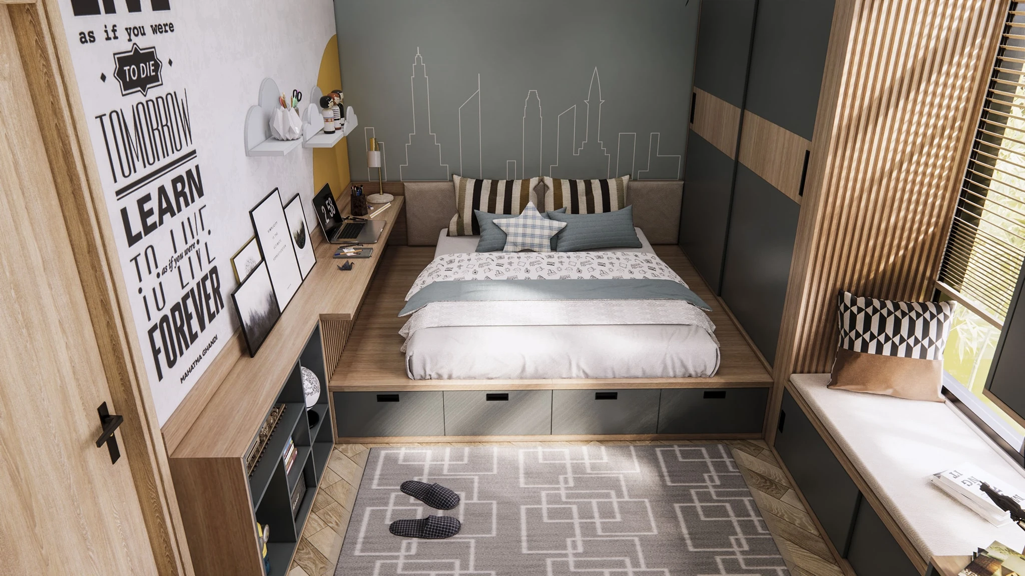 SketchUp Free Free Sketchup Models Download Modern Bedroom ID 101000396 (Tran Phu Loc)