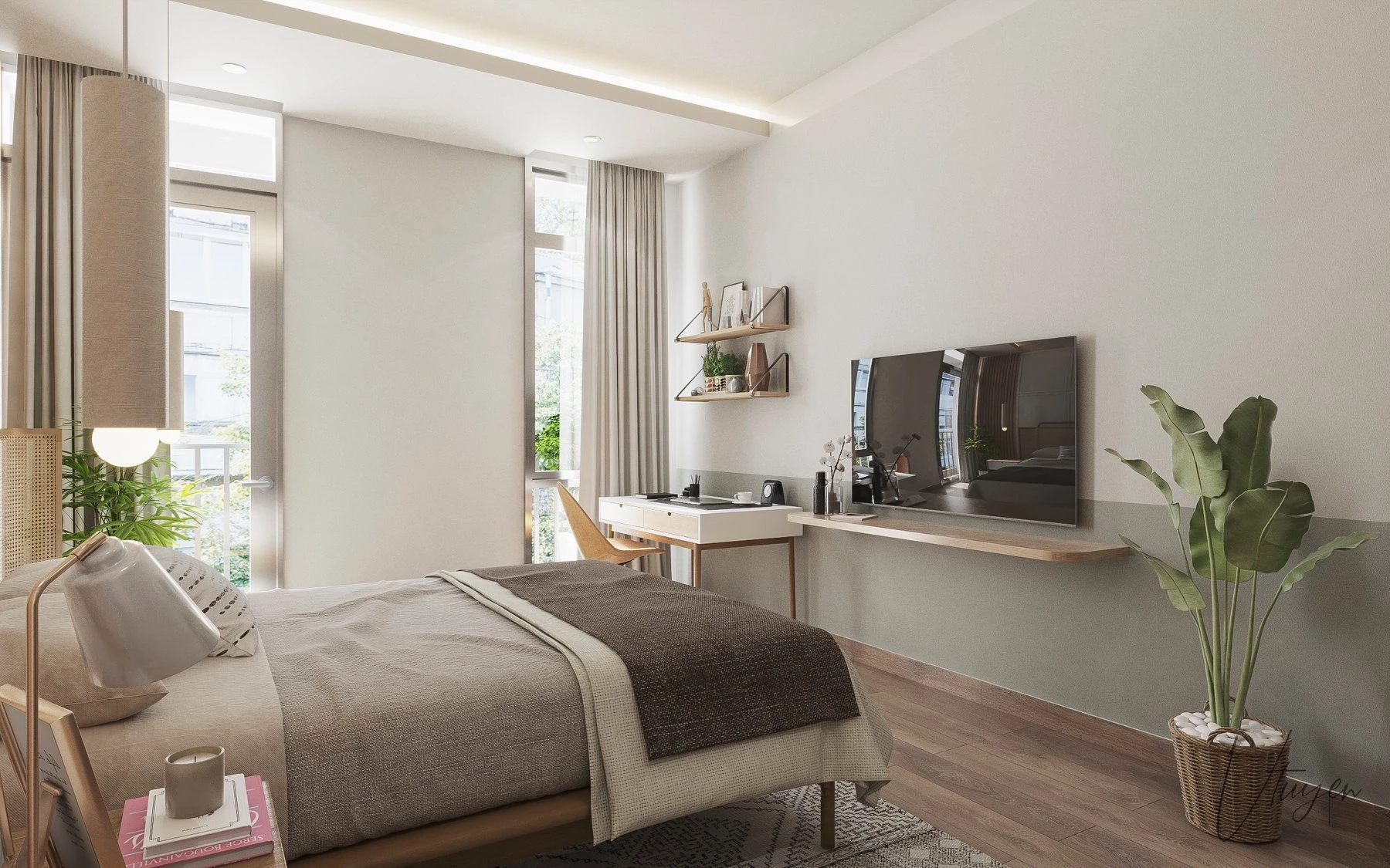 Free Sketchup Models Download Modern Bedroom ID 101000425 (Nguyen Van Tuyen)