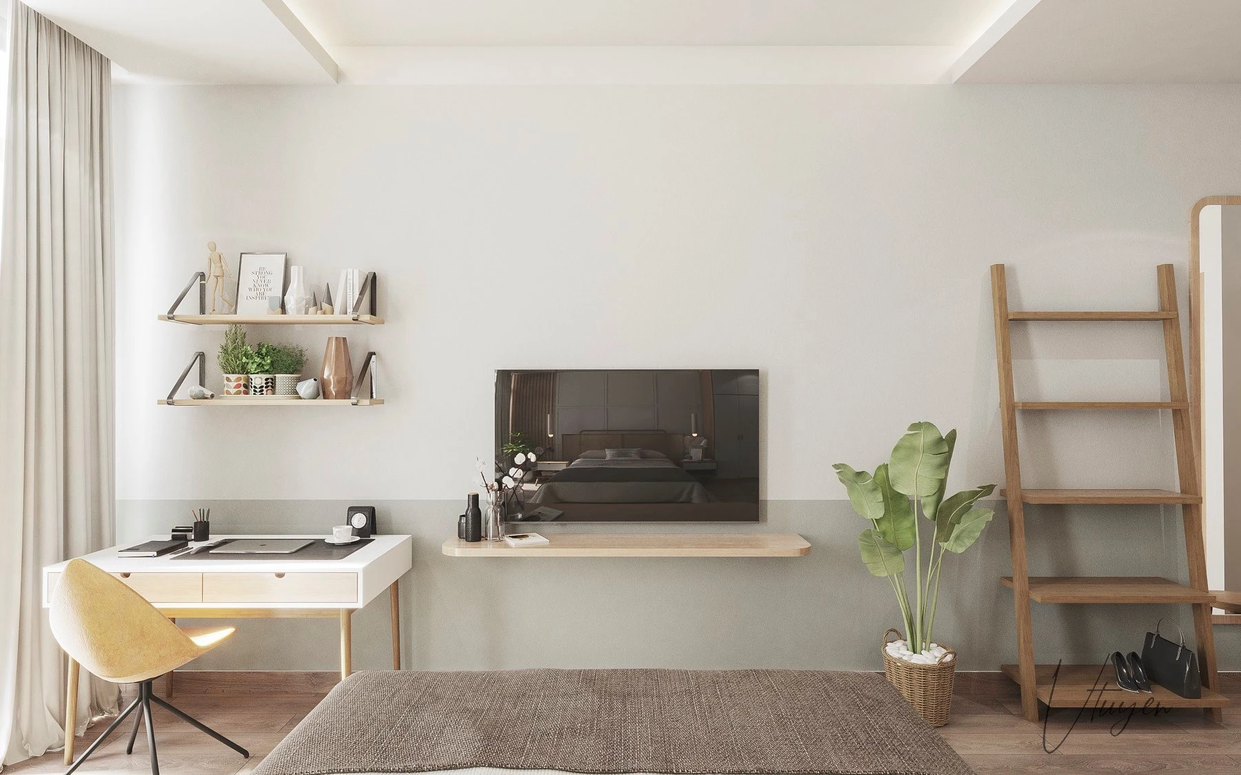 Free Sketchup Models Download Modern Bedroom ID 101000425 (Nguyen Van Tuyen)