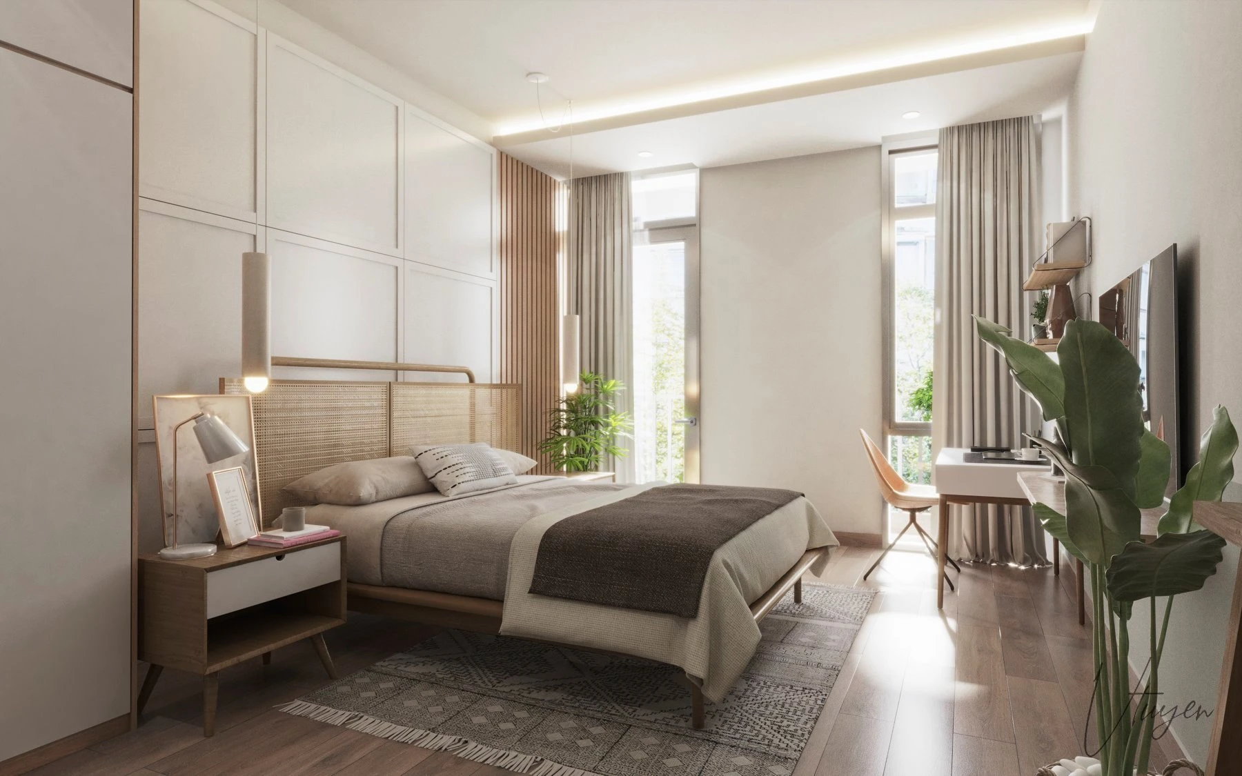 Free Sketchup Models Download Modern Bedroom ID 101000425 (Nguyen Van Tuyen)