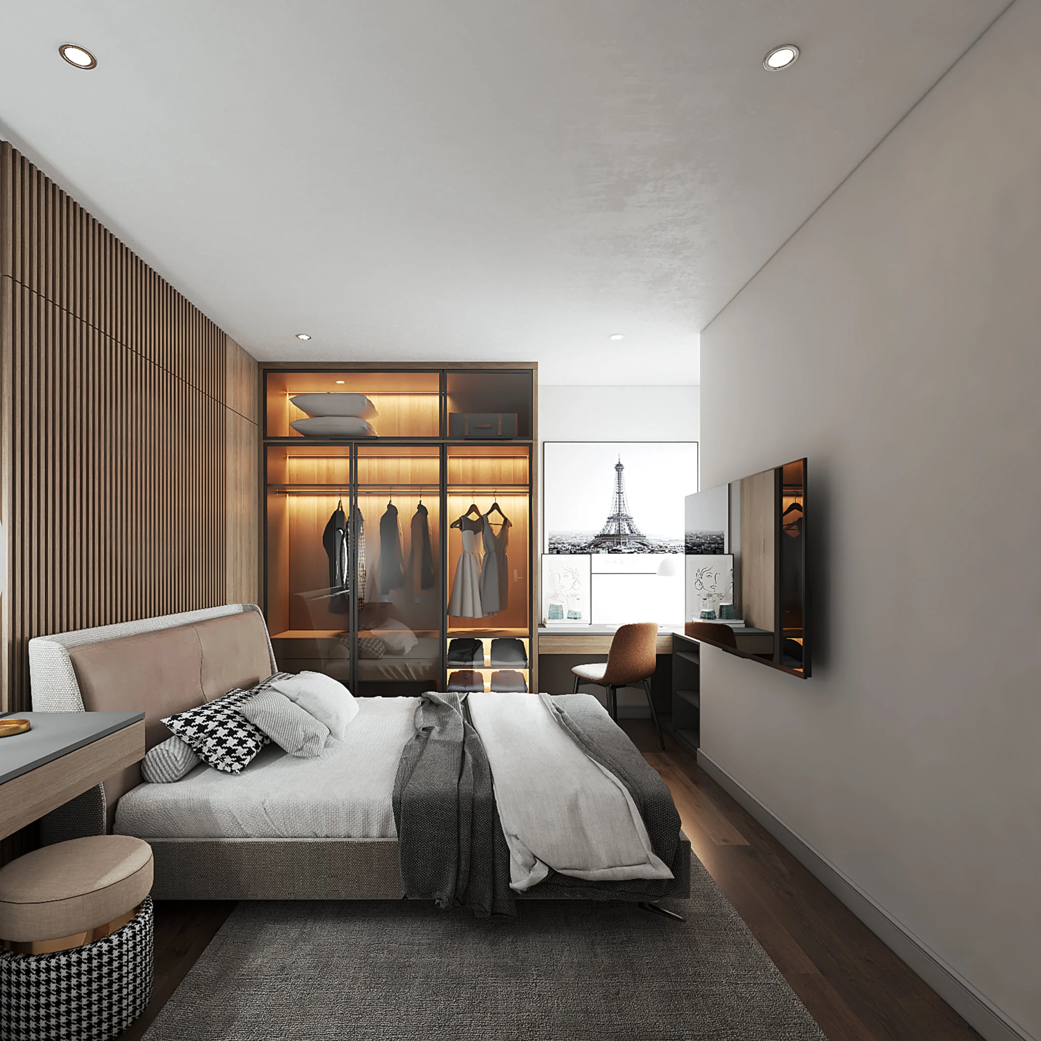 Free Sketchup Models Download Modern Bedroom ID 101000459 (Ha Anh)