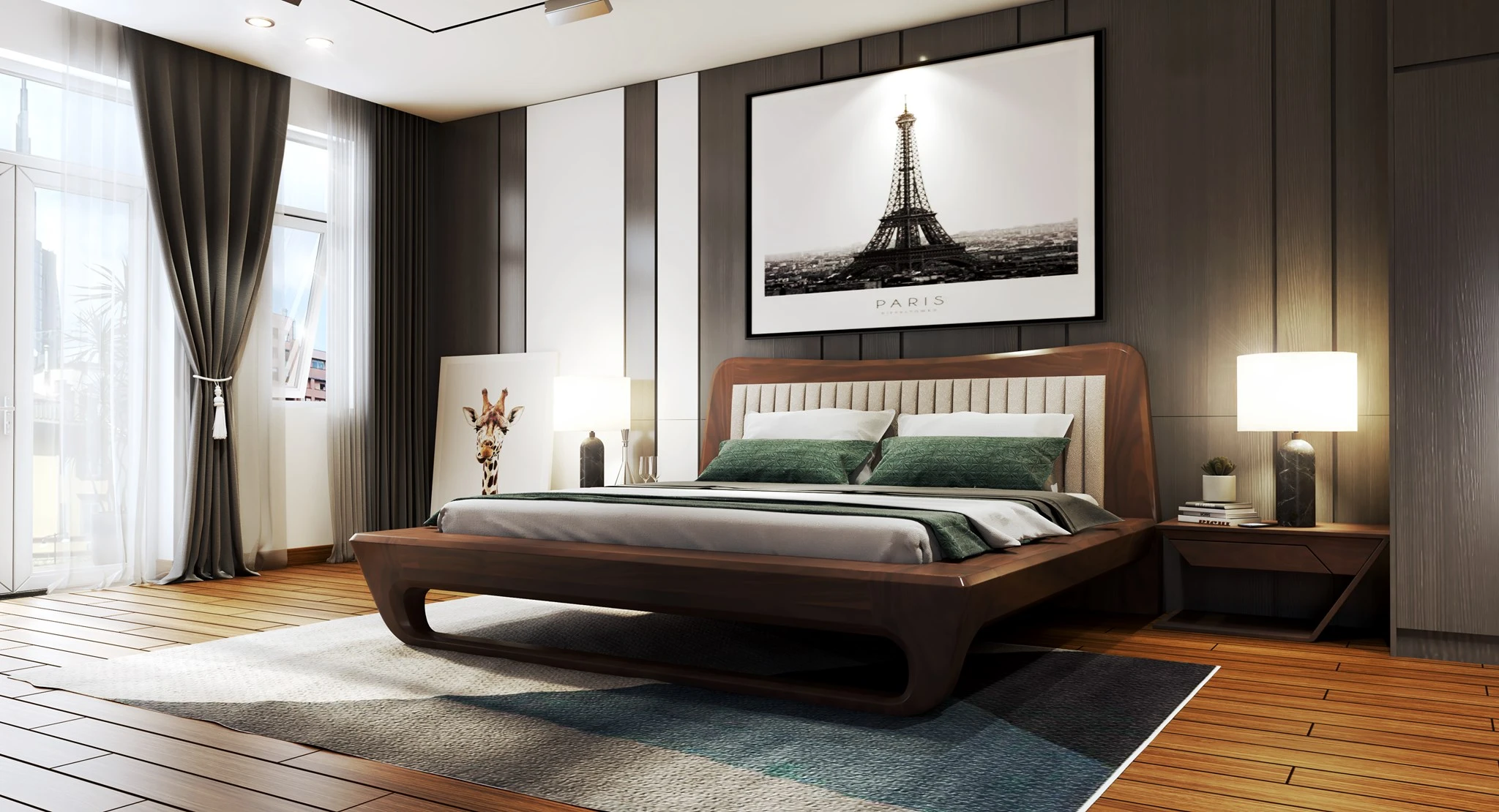 Free Sketchup Models Download Modern Bedroom Vray ID 101000569 (Trung Do)