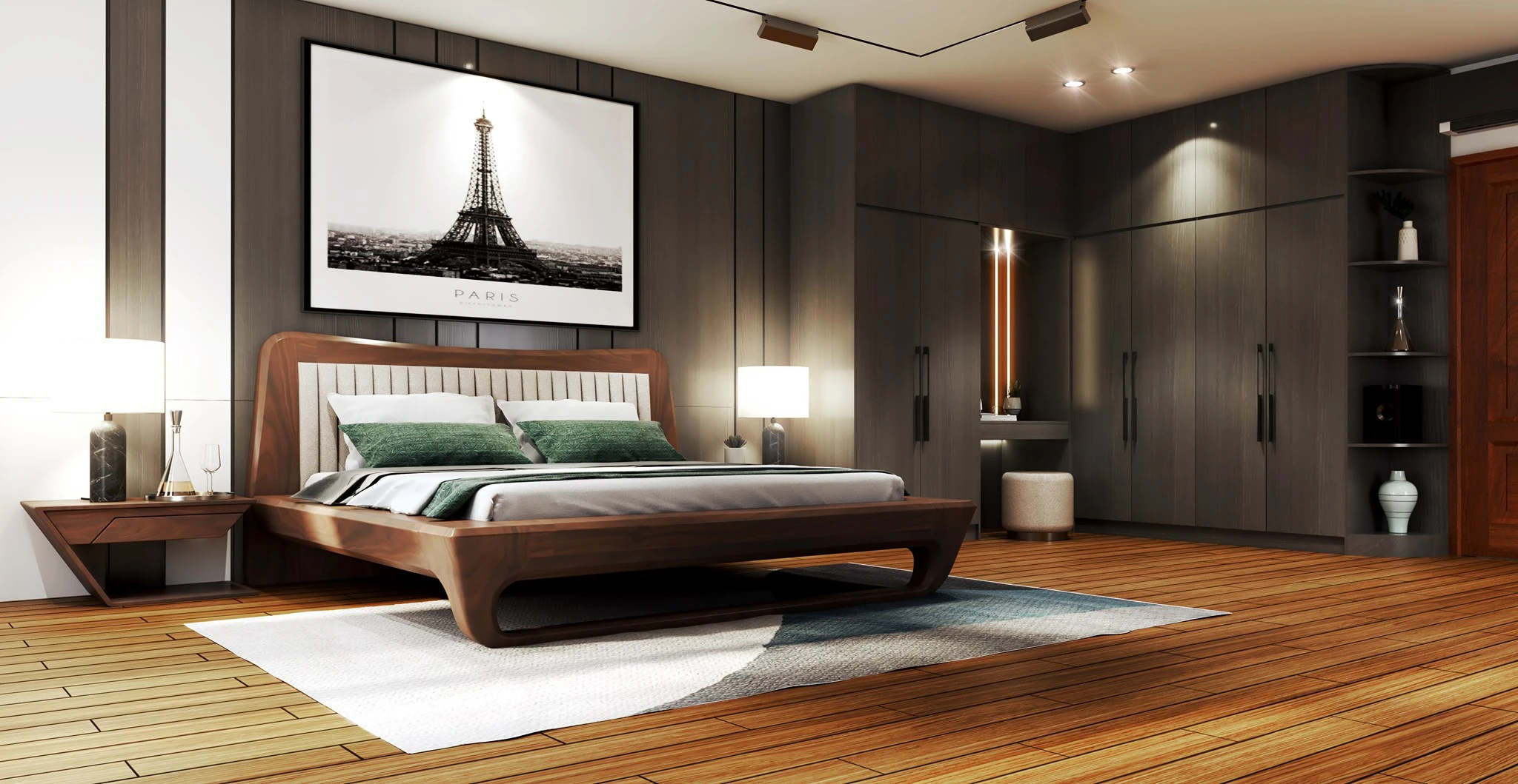 Free Sketchup Models Download Modern Bedroom Vray ID 101000569 (Trung Do)