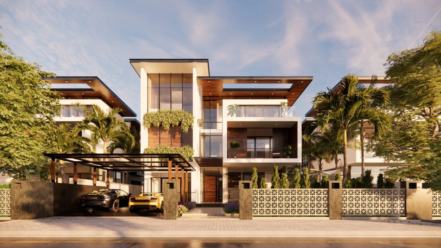 Free Sketchup Models Download Modern Exterior Enscape ID 101000266 (Duc Tai)