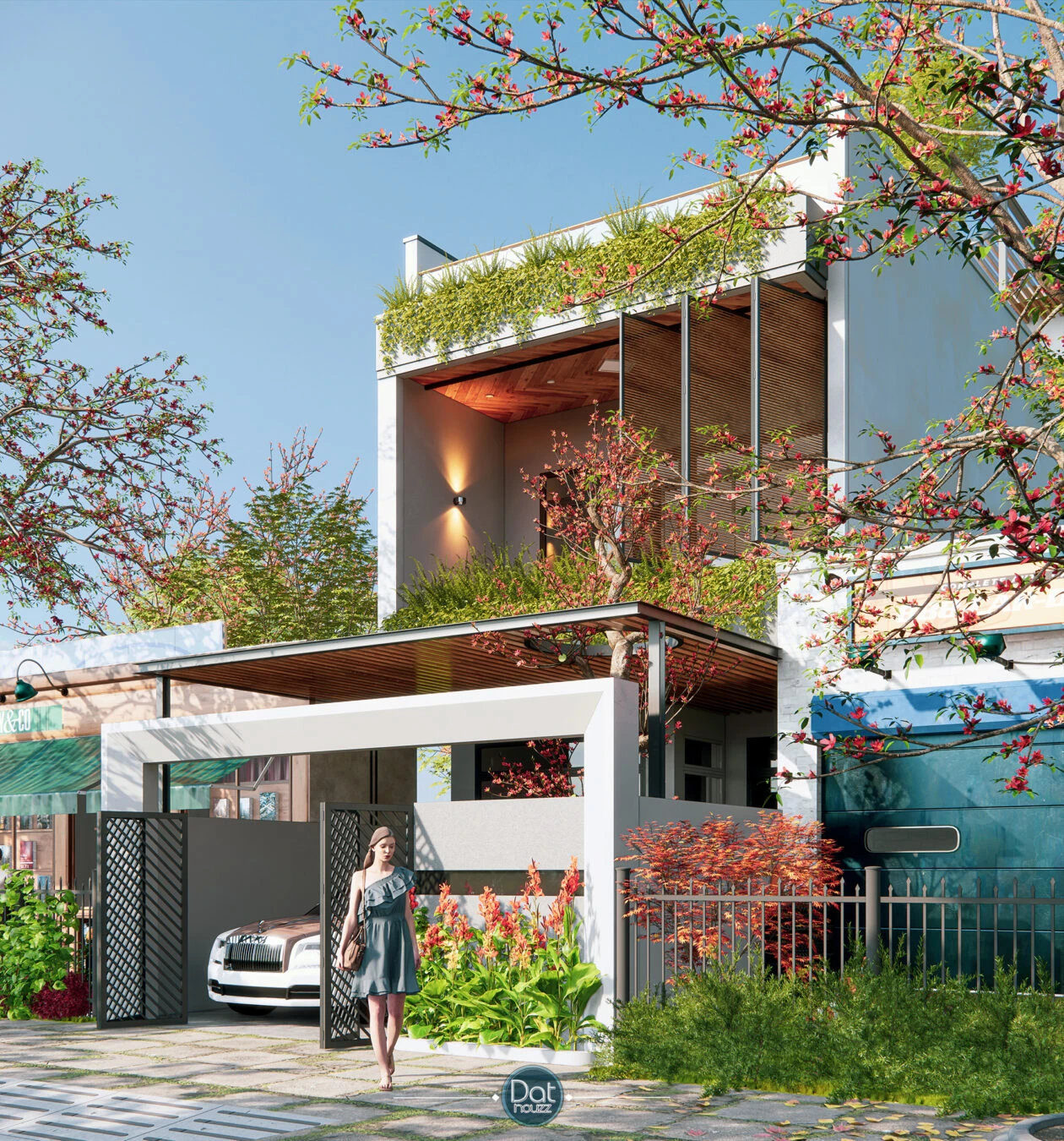 SketchUp Free Free Sketchup Models Download Modern Exterior Enscape ID 101000456 (Dat Houzz)