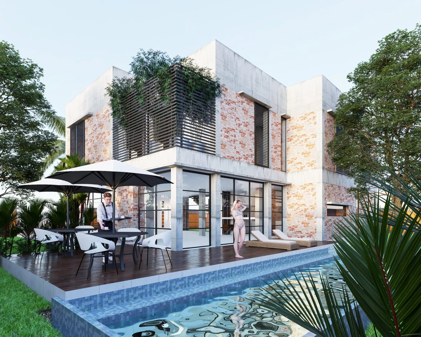 Free Sketchup Models Download Modern Exterior Vray ID 101000406 (Phan Vu Cong)