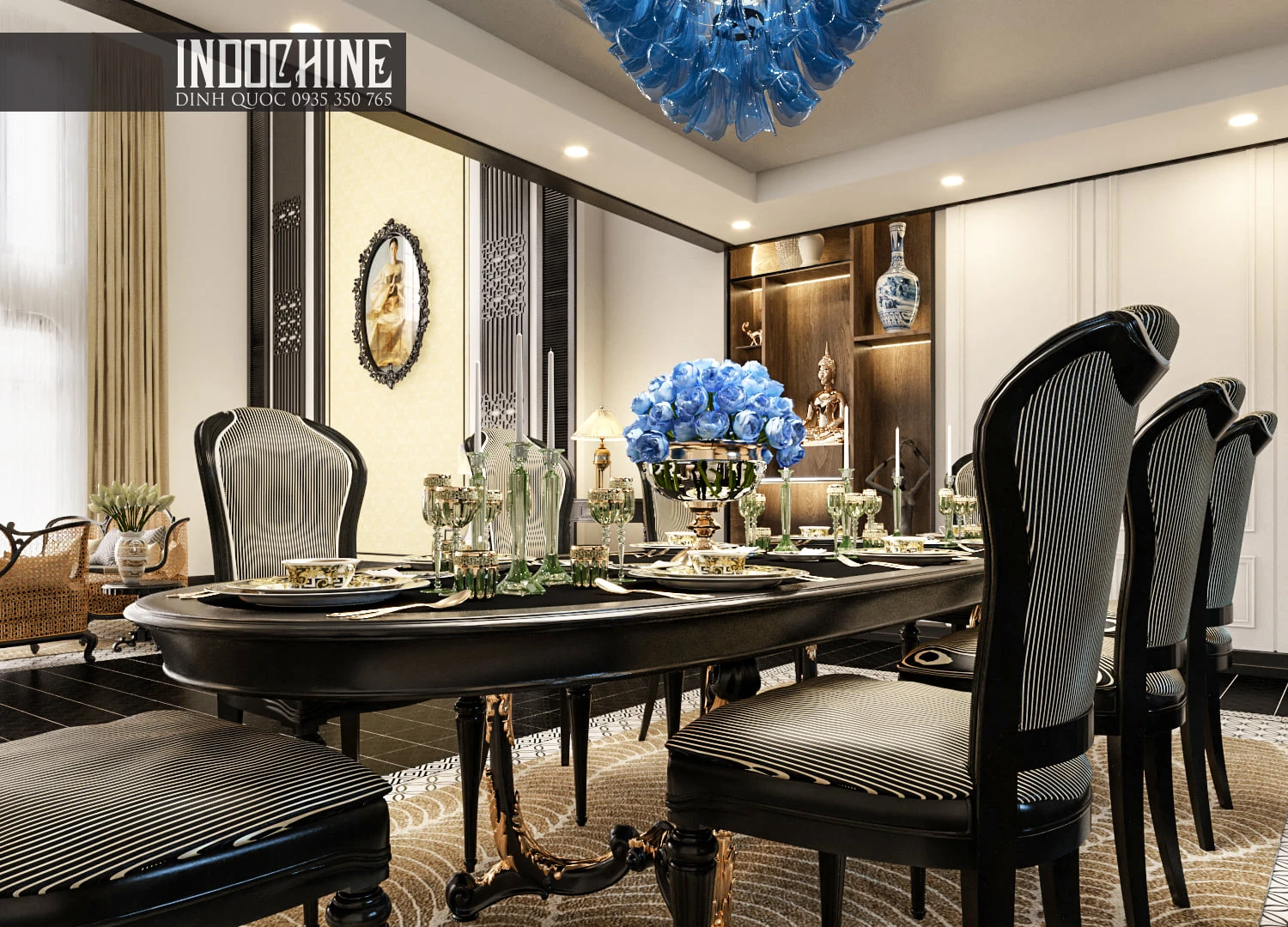 Free Sketchup Models Download Vray Indochine Living Room ID 100000271 (Nguyen Dinh Quoc)