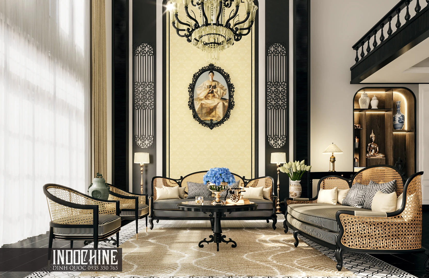 Free Sketchup Models Download Vray Indochine Living Room ID 100000271 (Nguyen Dinh Quoc)