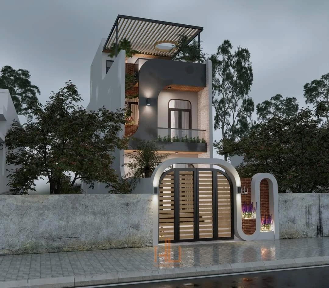 Free Sketchup Models Enscape Modern Exterior ID 101000272 (Hung Tran)