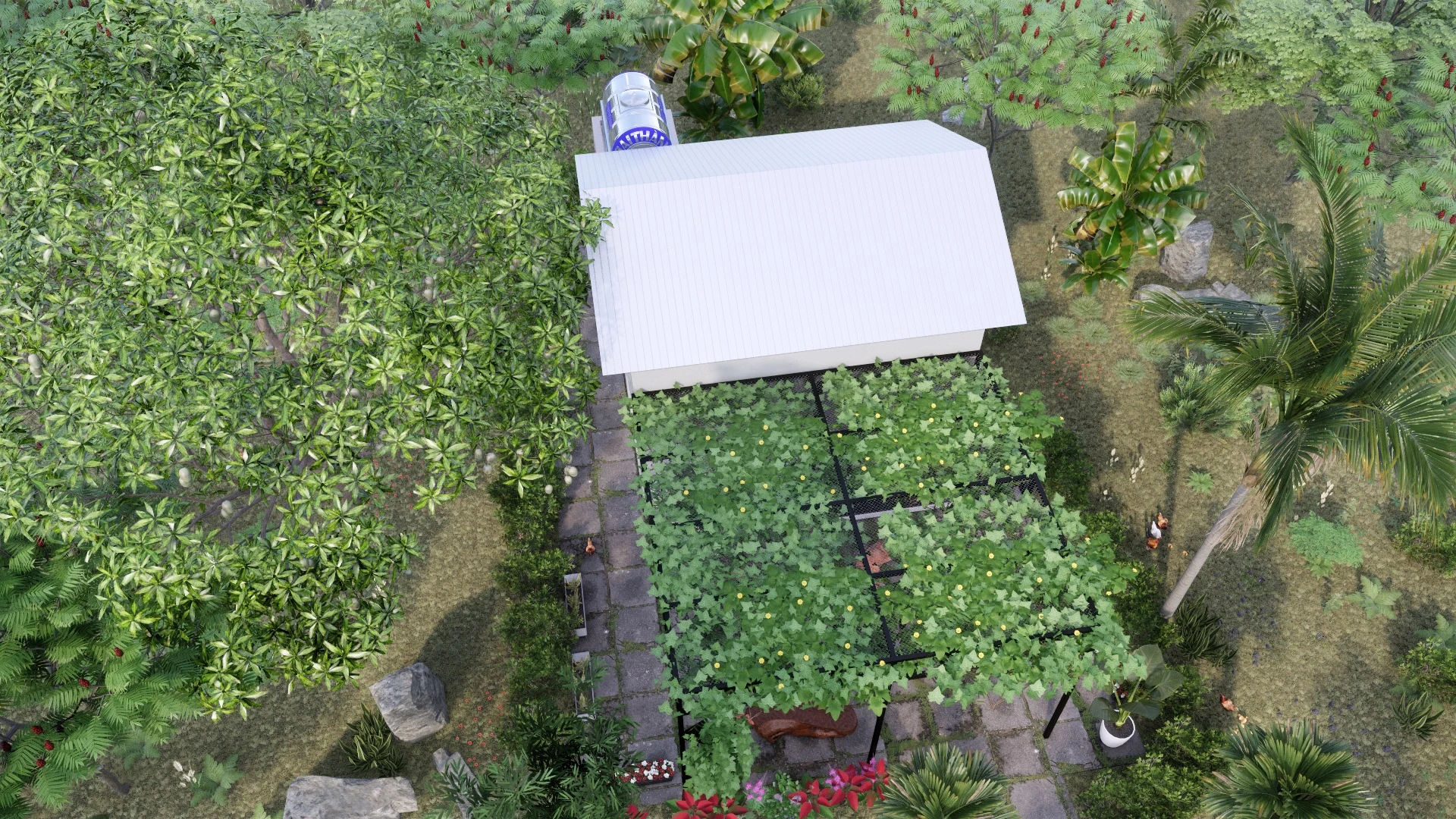 Free Sketchup Models Enscape Modern Exterior ID 101000592 (Tlinh Le)