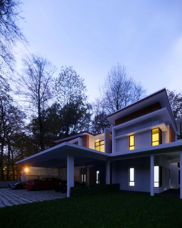 Free Sketchup Models Enscape Modern Exterior ID 101000622 (Hoang Dc)