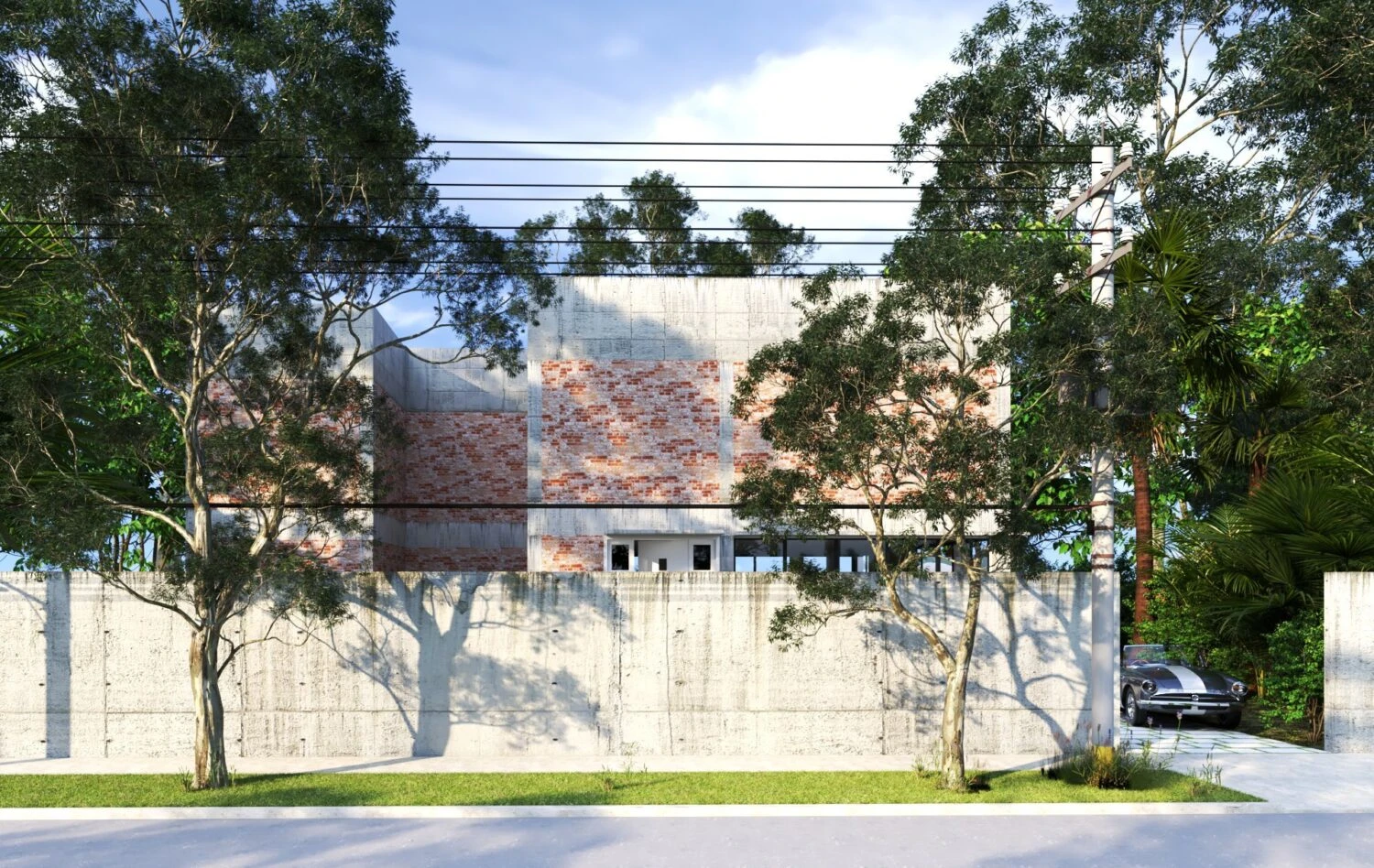 Free Sketchup Models Modern Exterior ID 101000302 (Nguyen But)