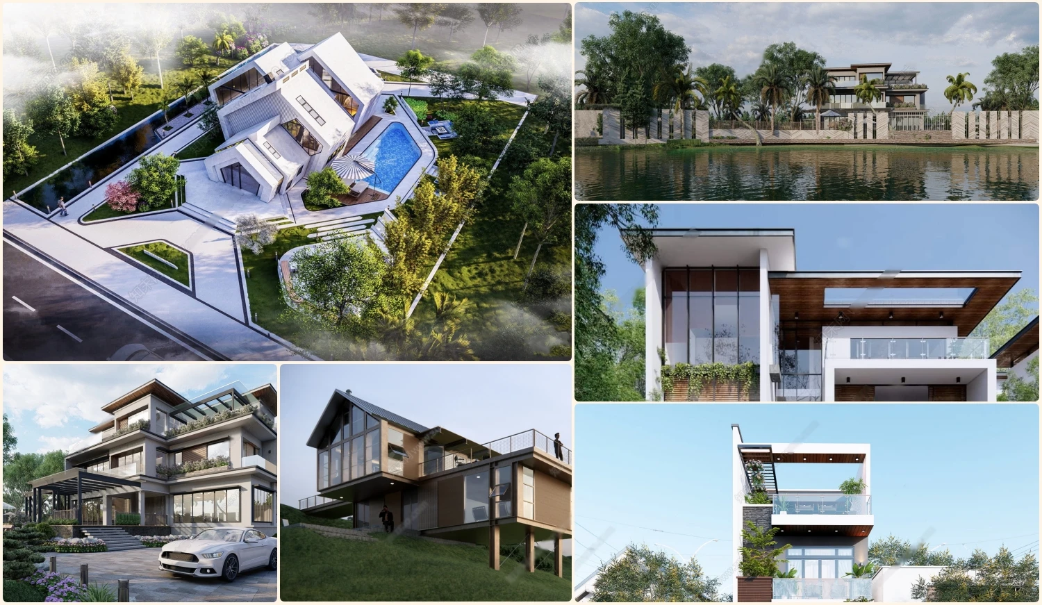 Free Sketchup Models Modern Exterior ID 101000472 (Cuong Co Vua)