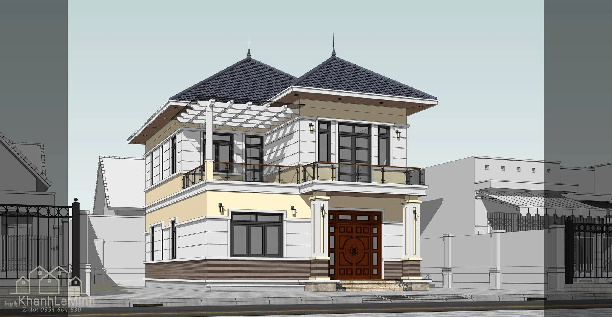 Free Sketchup Models Modern Exterior ID 101000602 (Khanh)
