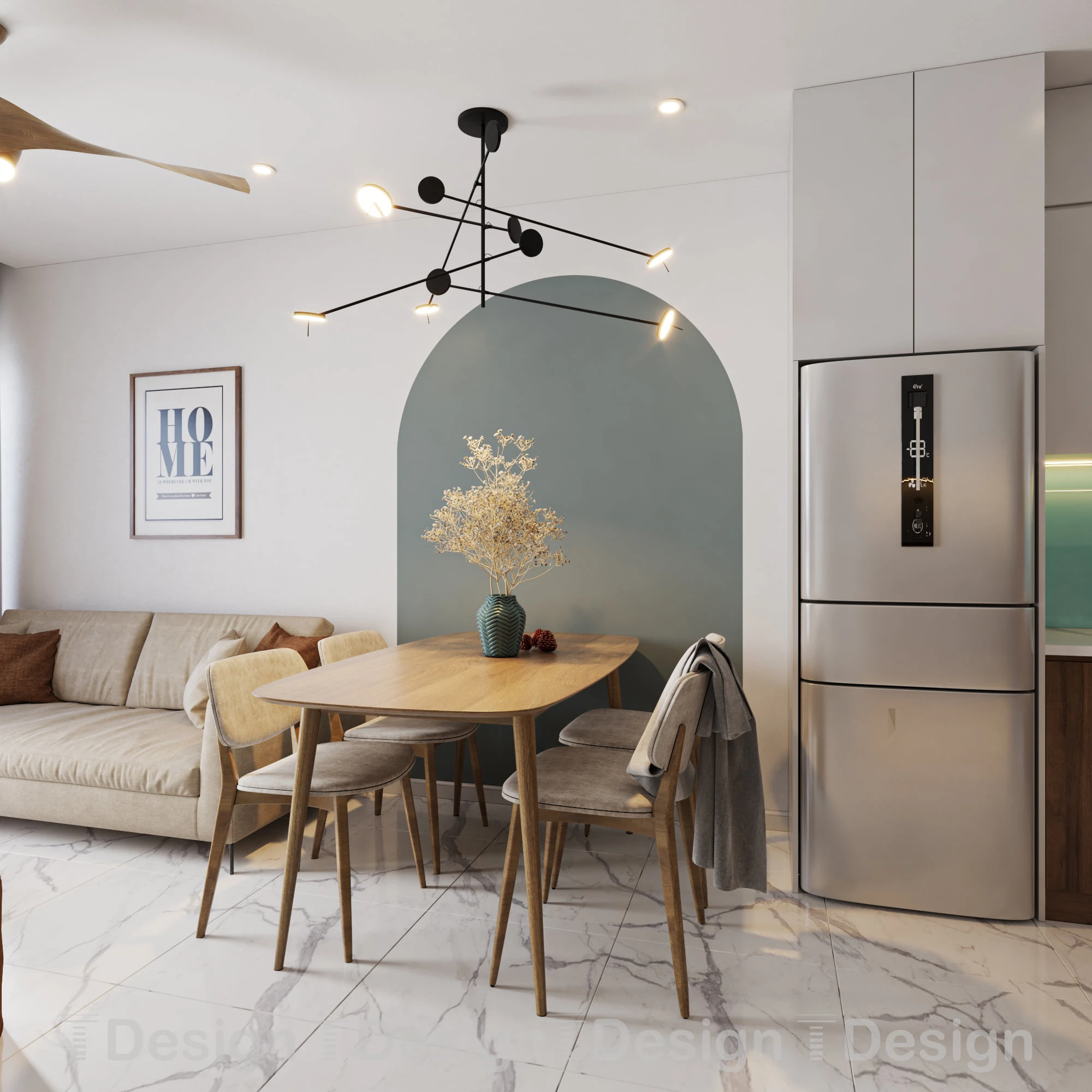 Free Sketchup Models Modern Living Room And Dining Room Download ID 218000100 (Trong Thanh)