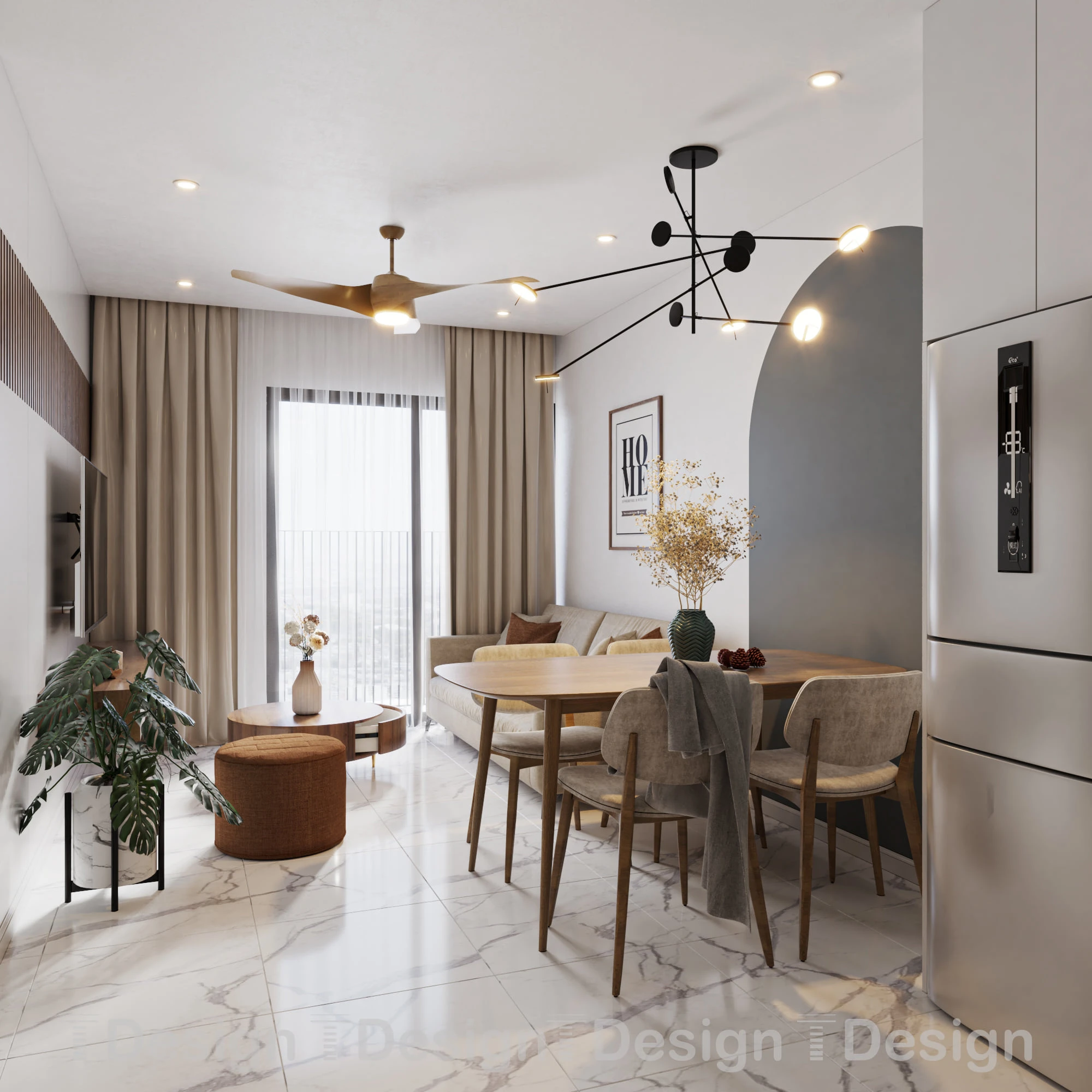 Free Sketchup Models Modern Living Room And Dining Room Download ID 218000100 (Trong Thanh)