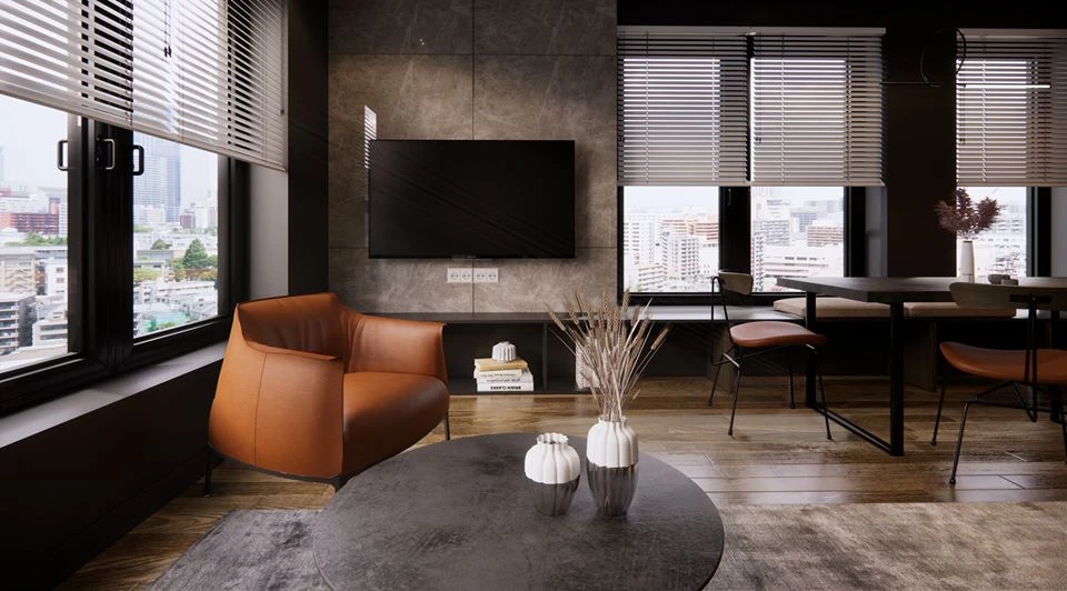 Free Sketchup Models Vray Modern Living Room And Dining Room Download ID 218000040 (Dat Houzz)